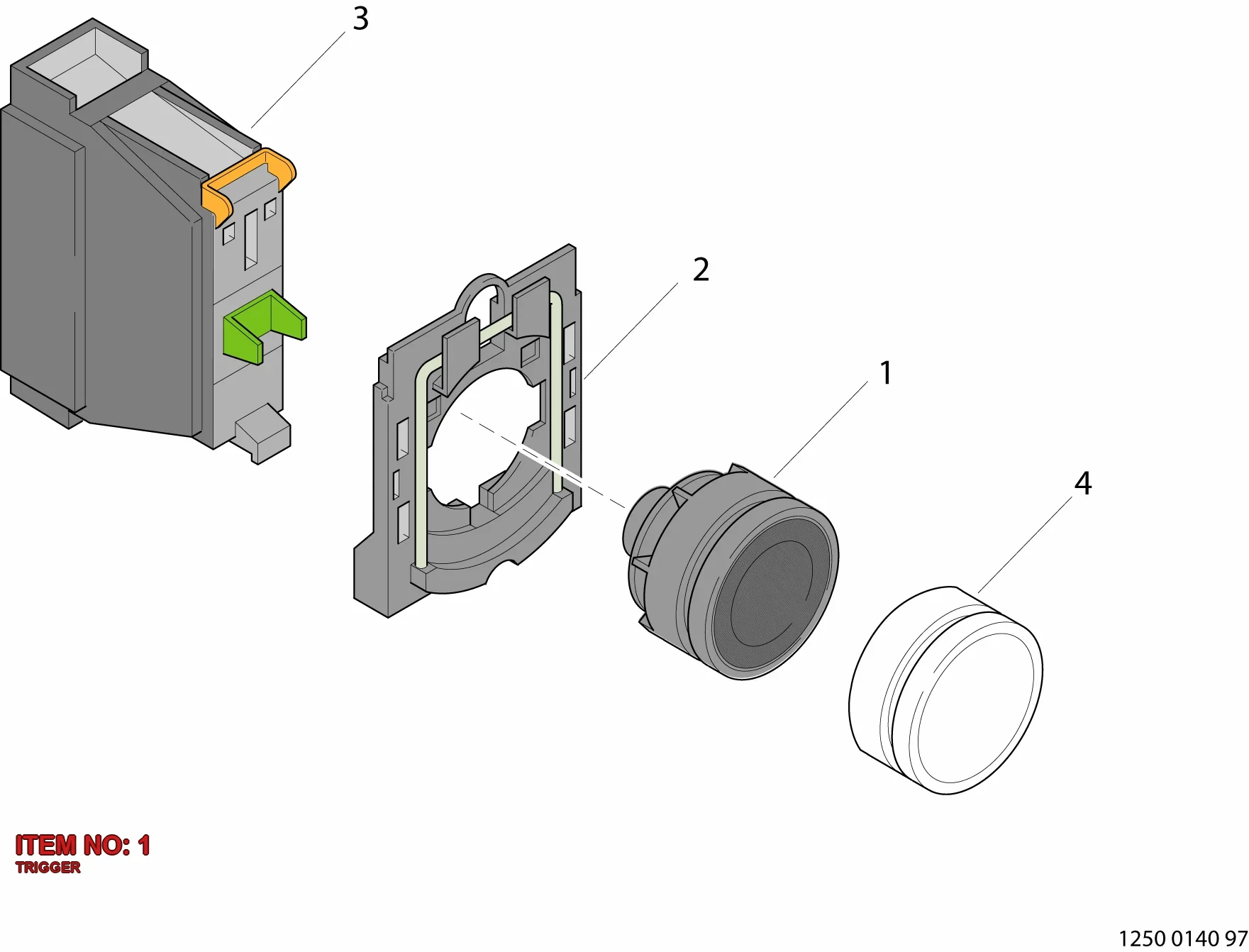 3217 0010 02 TRIGGER - Technical Drawing