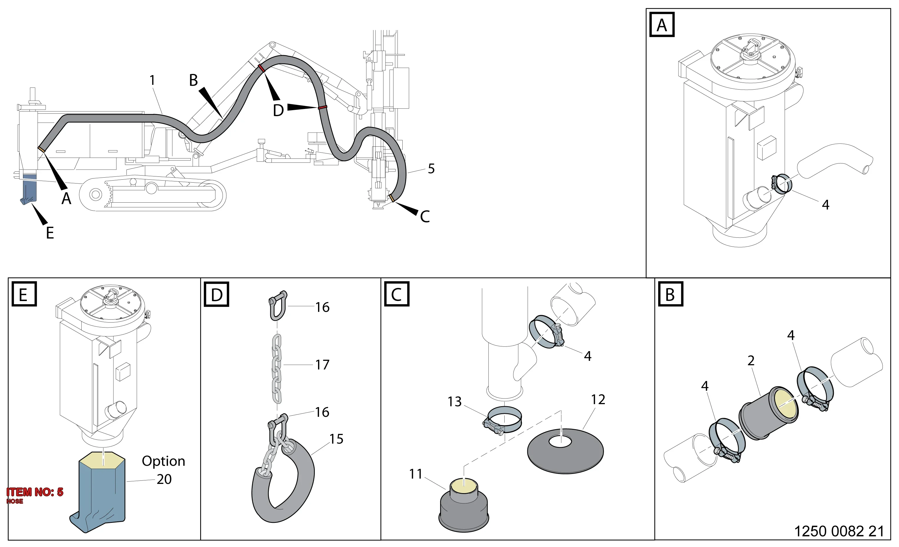 3217 3964 00 HOSE - Technical Drawing