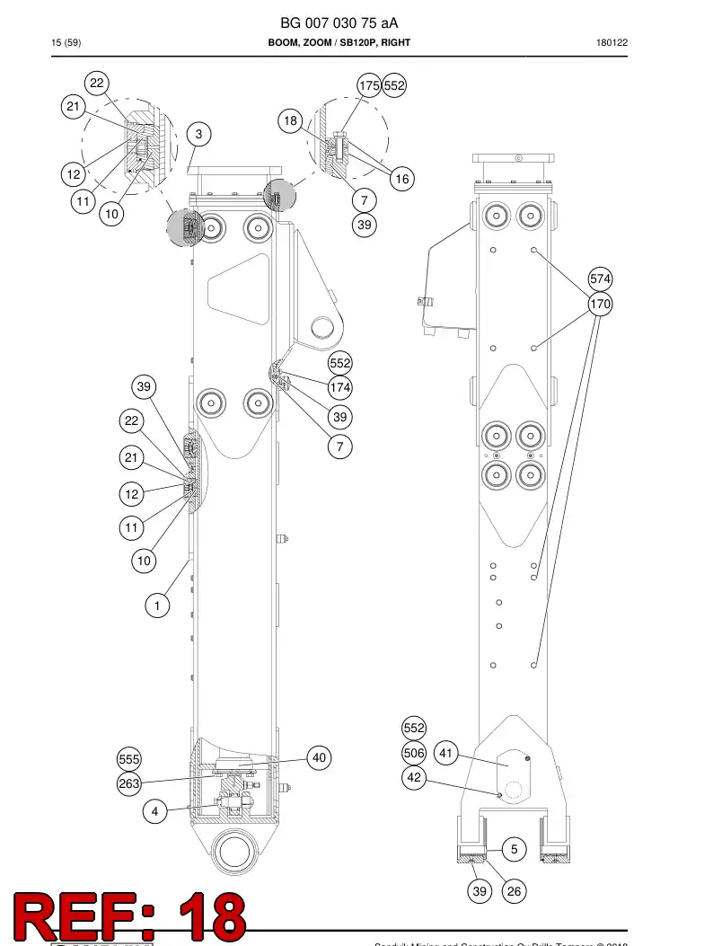 32174028b 321 740 28b Wiper - Sandvik Technical Drawing