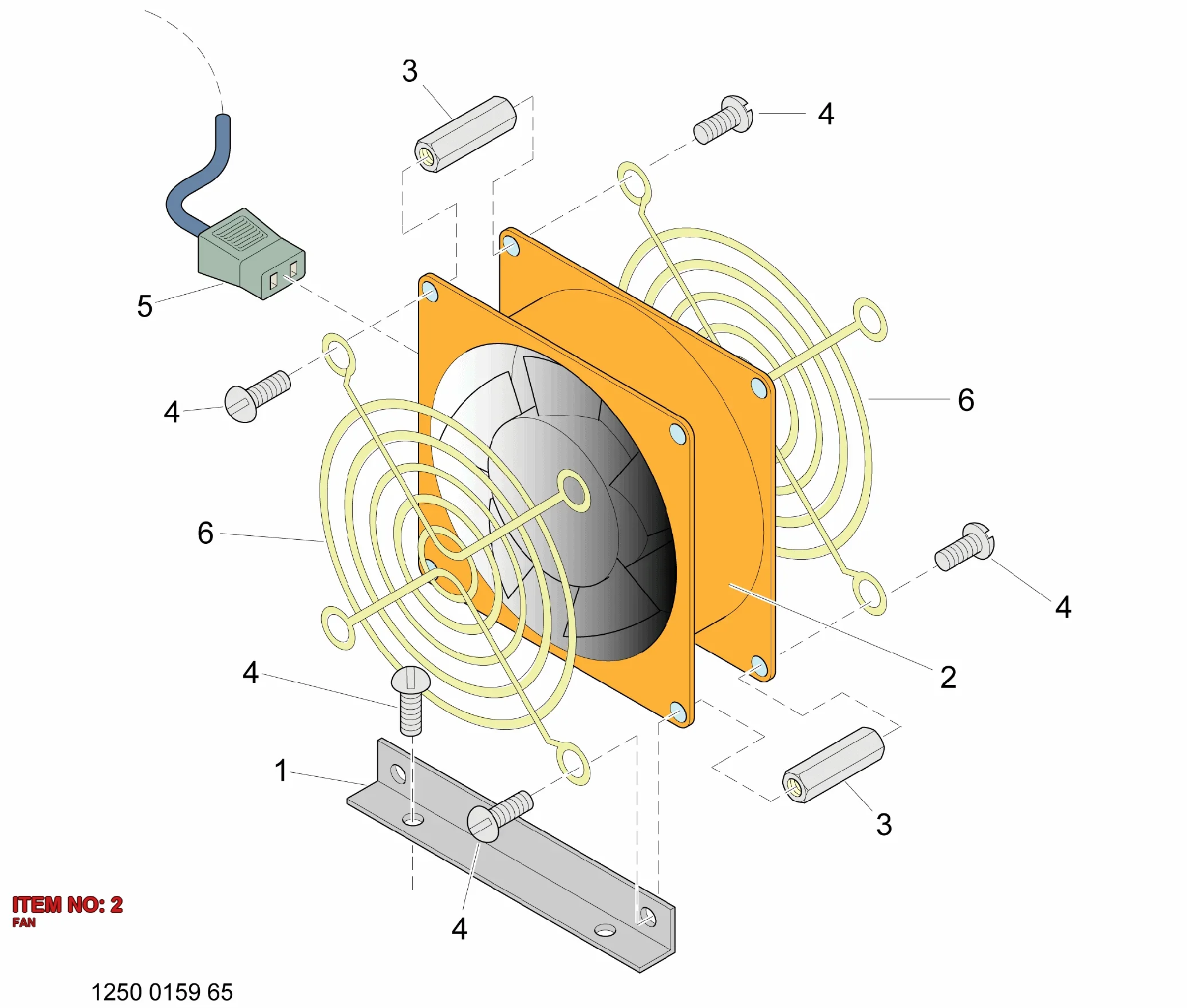 3217 5315 83 FAN - Technical Drawing