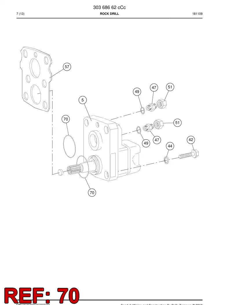 32177230 321 772 30 O-Ring - Sandvik Technical Drawing