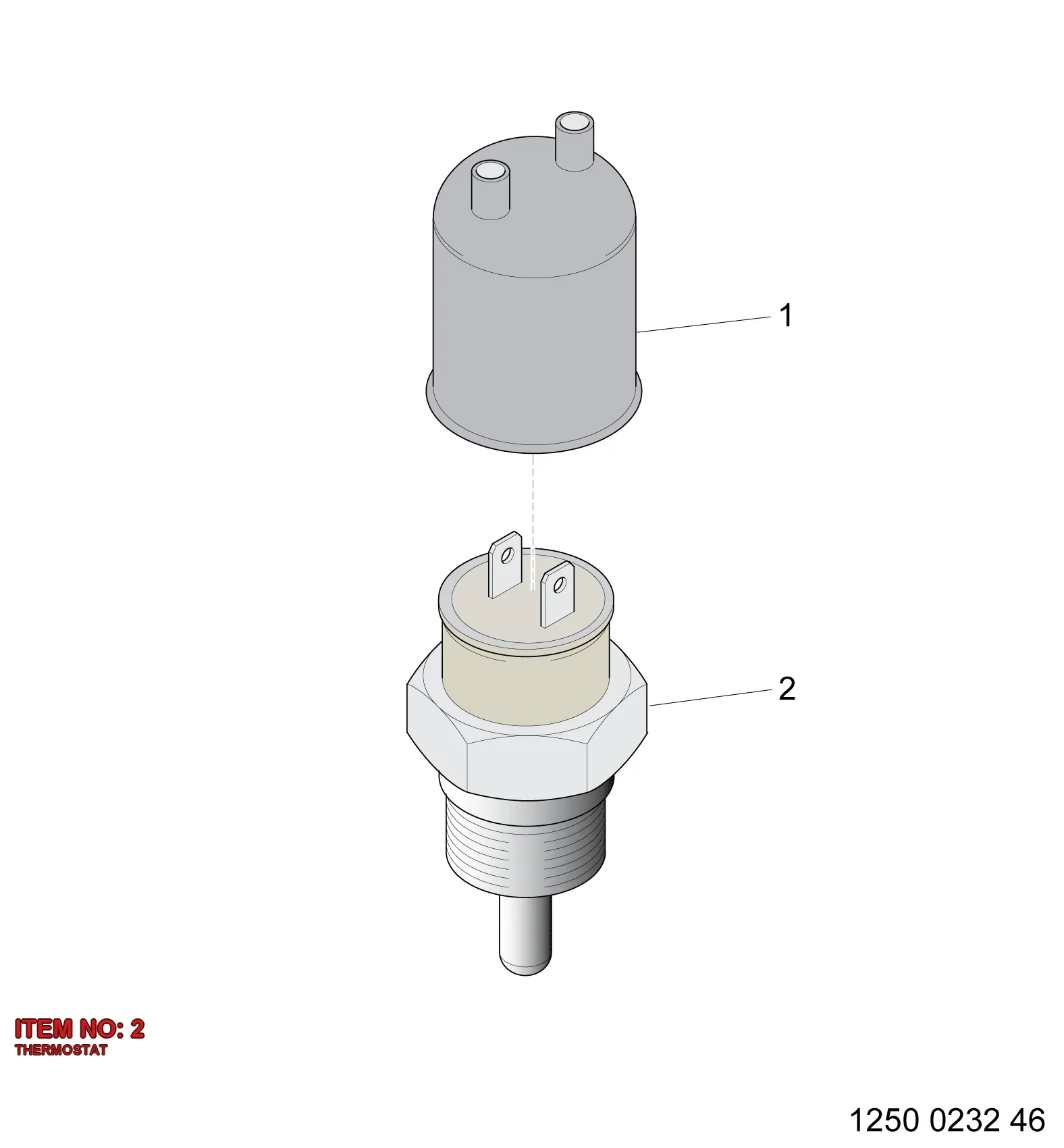 3217 7992 01 THERMOSTAT - Technical Drawing