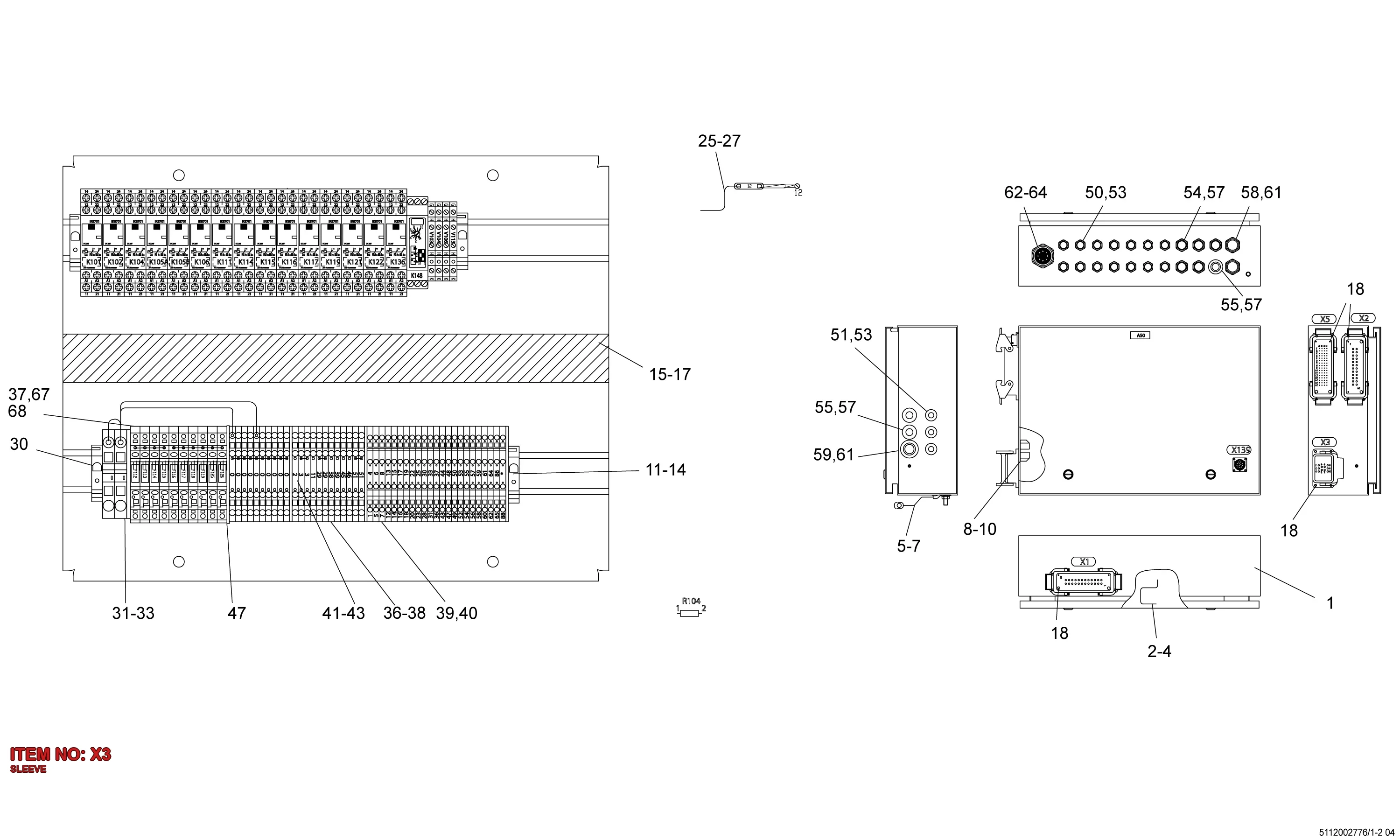 3217 8278 02 SLEEVE - Technical Drawing