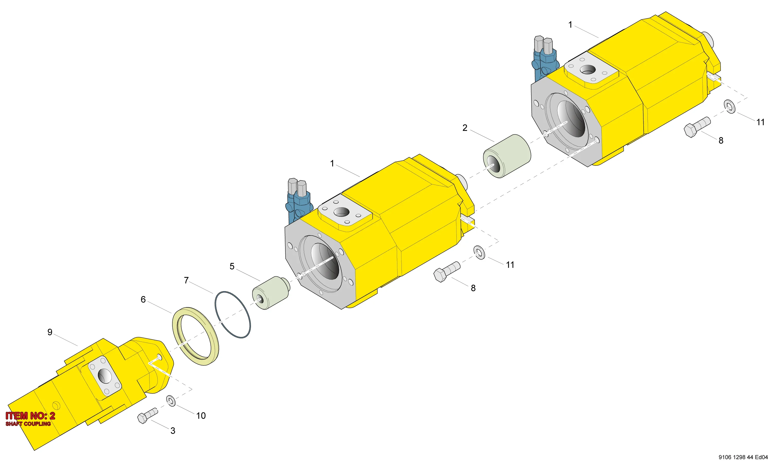 3217 8762 04 SHAFT COUPLING - Technical Drawing