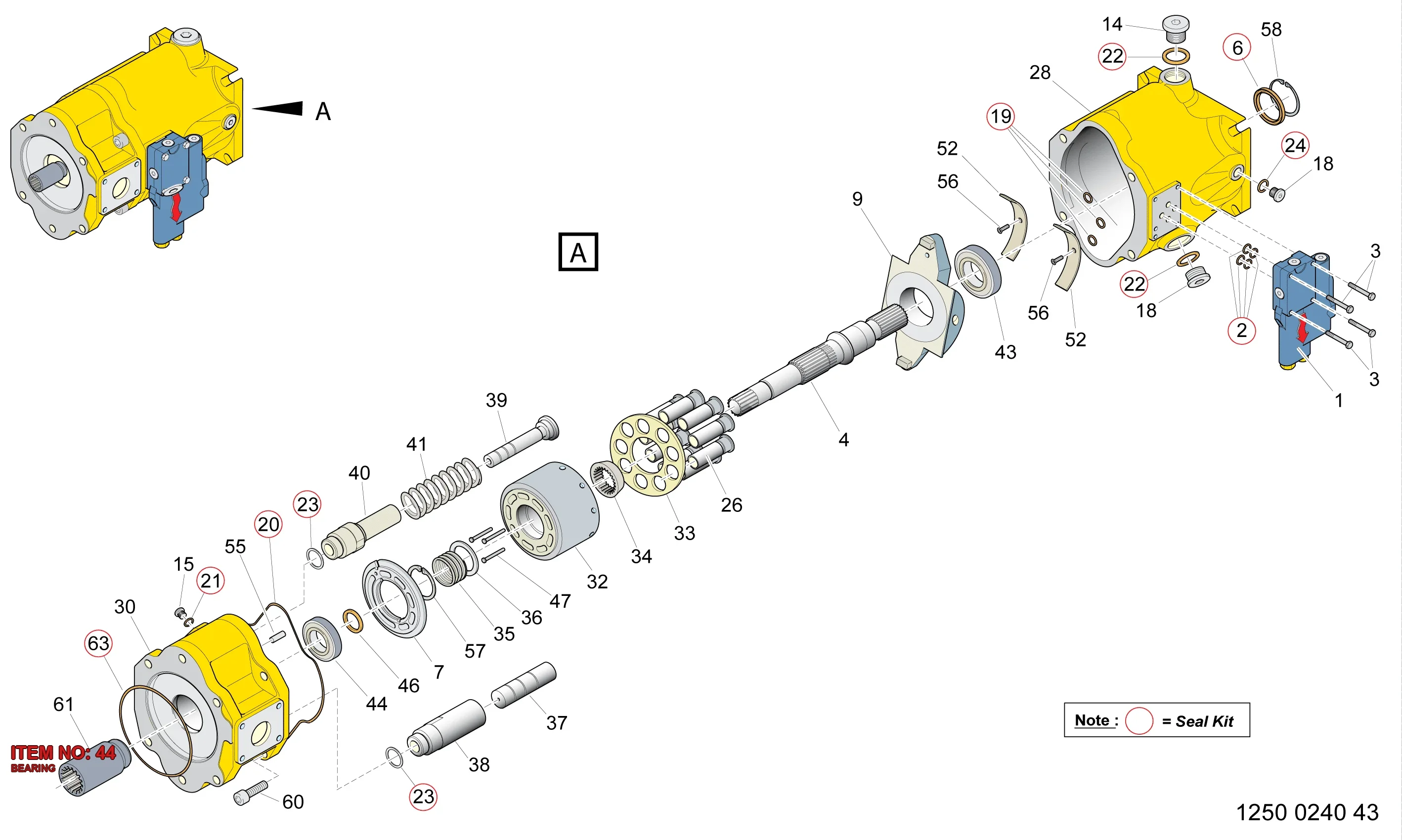 3217 8762 44 BEARING - Technical Drawing