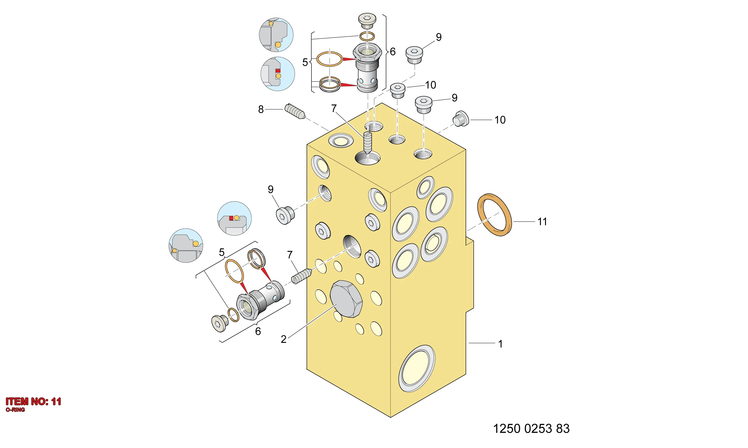 3217 8937 21 O-RING - Technical Drawing