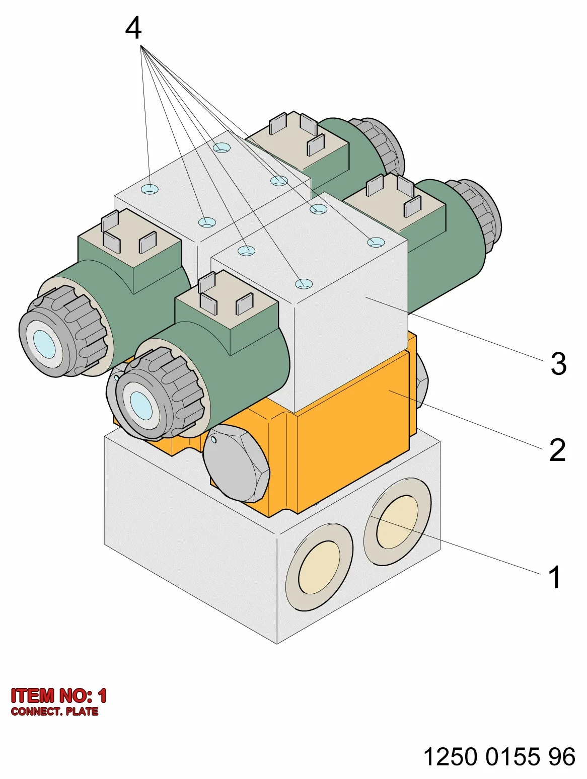 3217 9060 03 CONNECT. PLATE - Technical Drawing