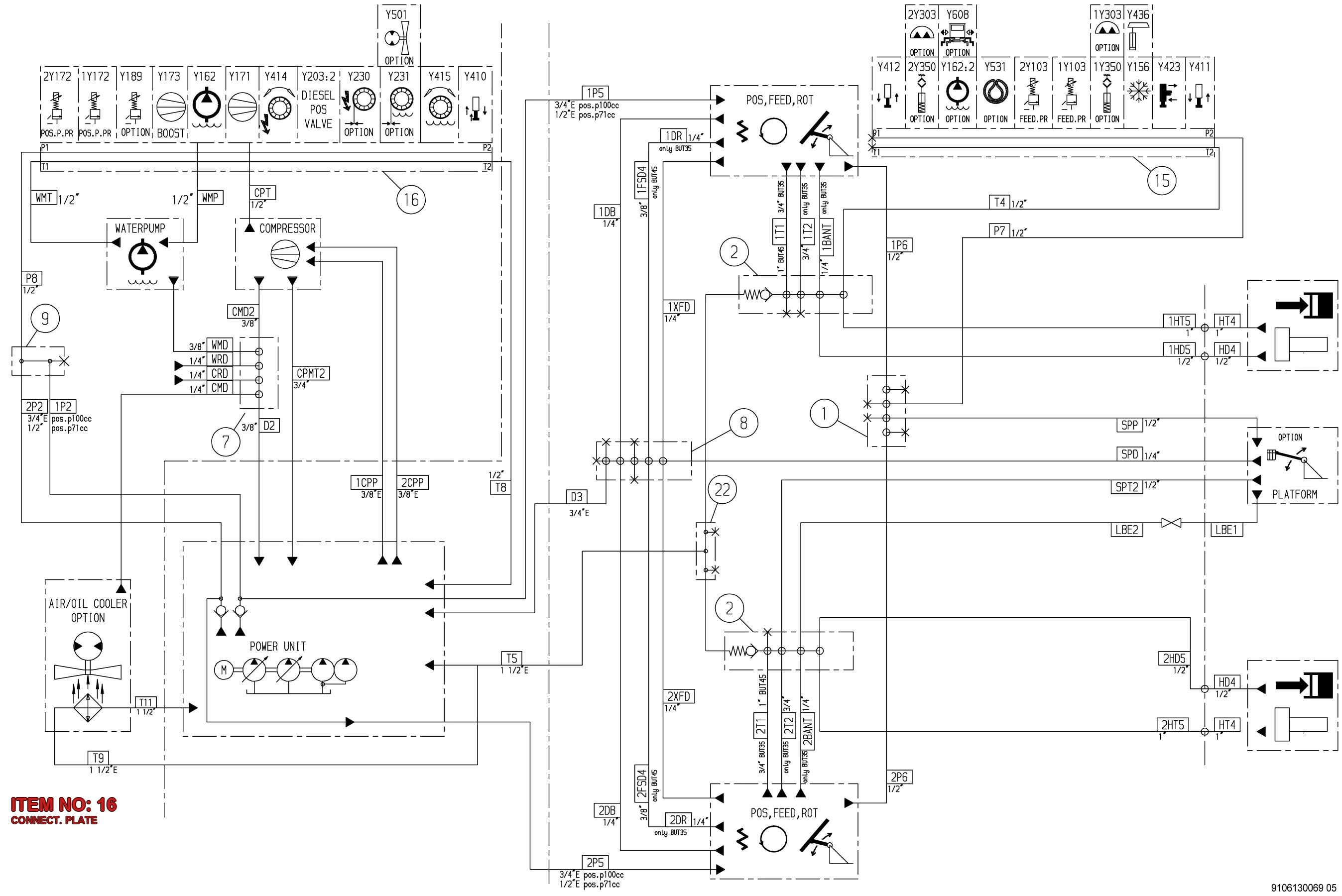 3217 9060 25 CONNECT. PLATE - Technical Drawing