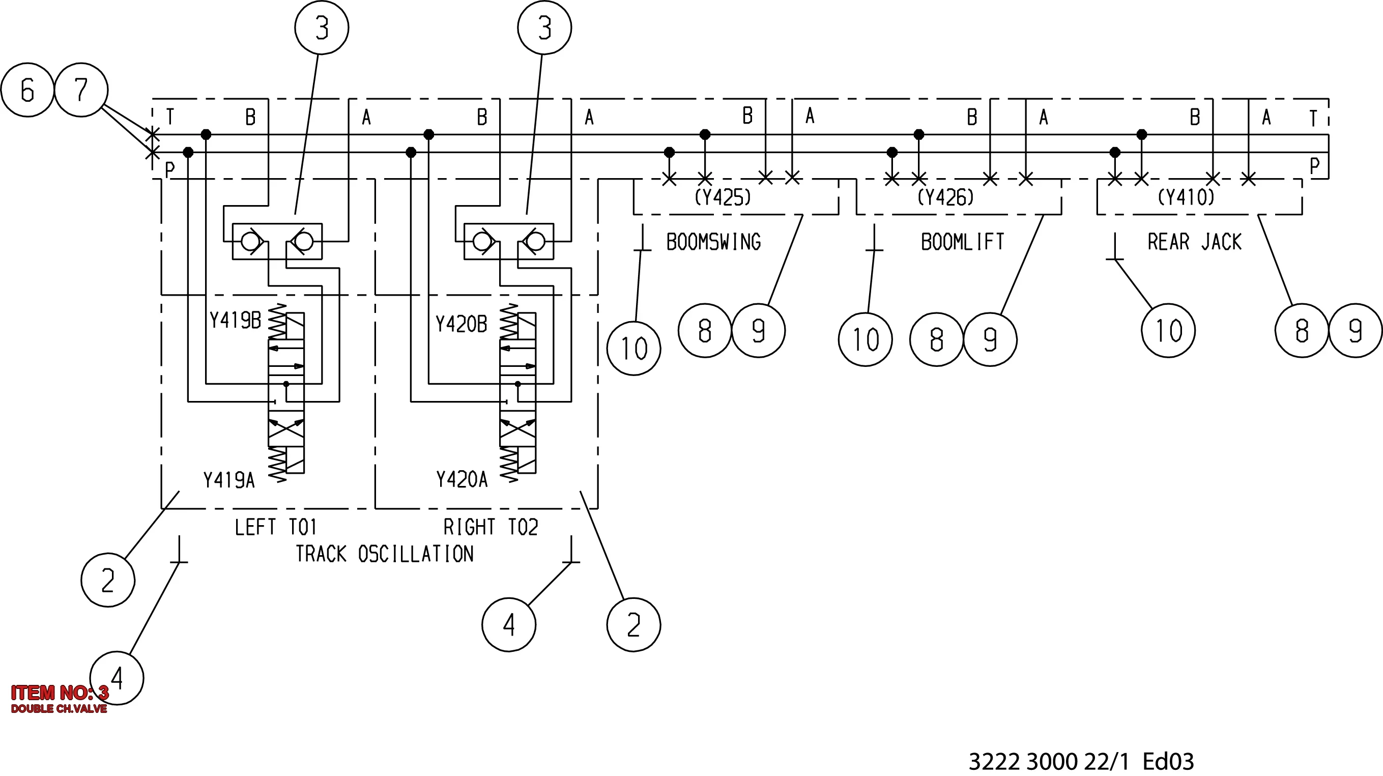 3217 9073 00 DOUBLE CH.VALVE - Technical Drawing