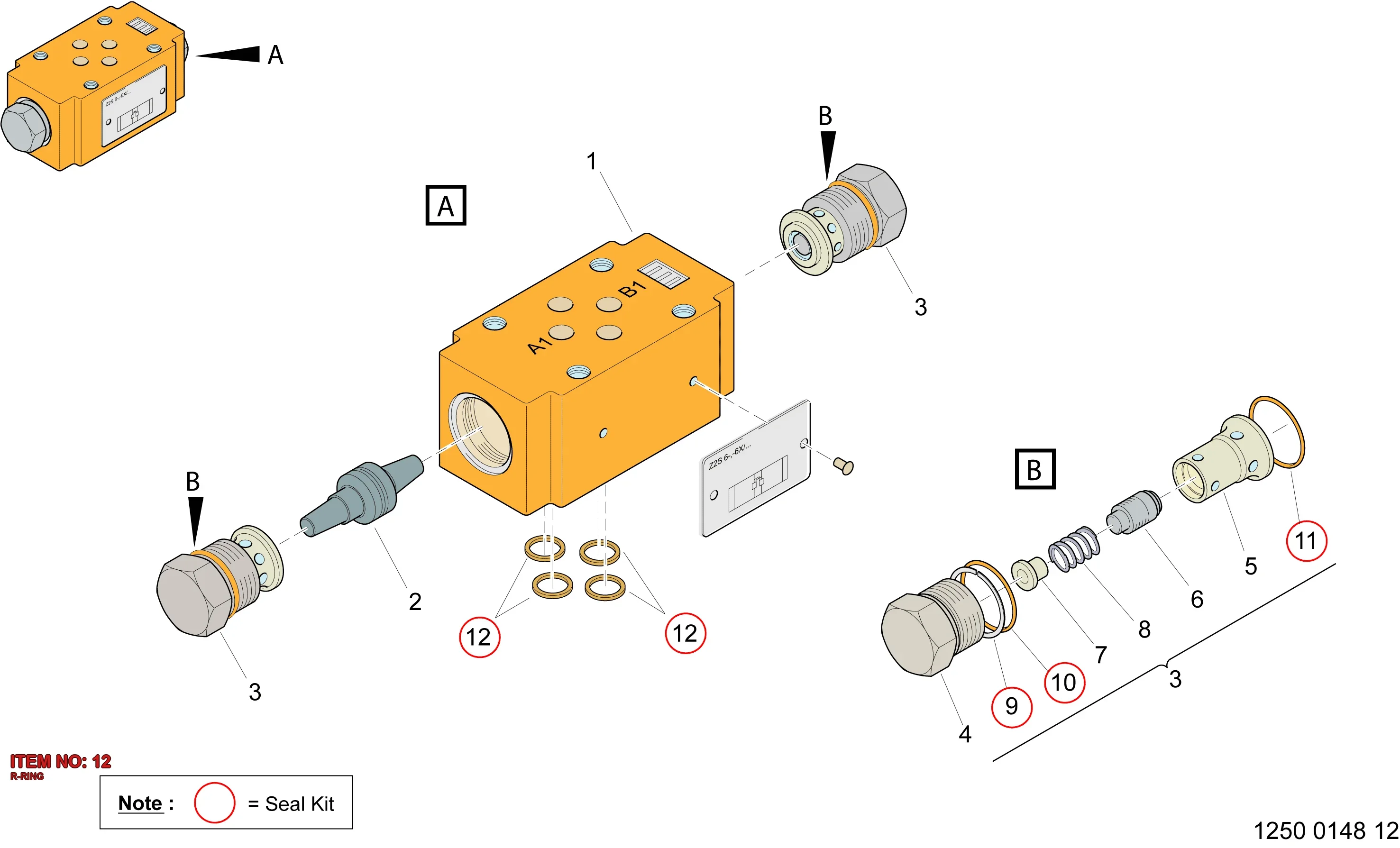 3217 9073 01 R-RING - Technical Drawing