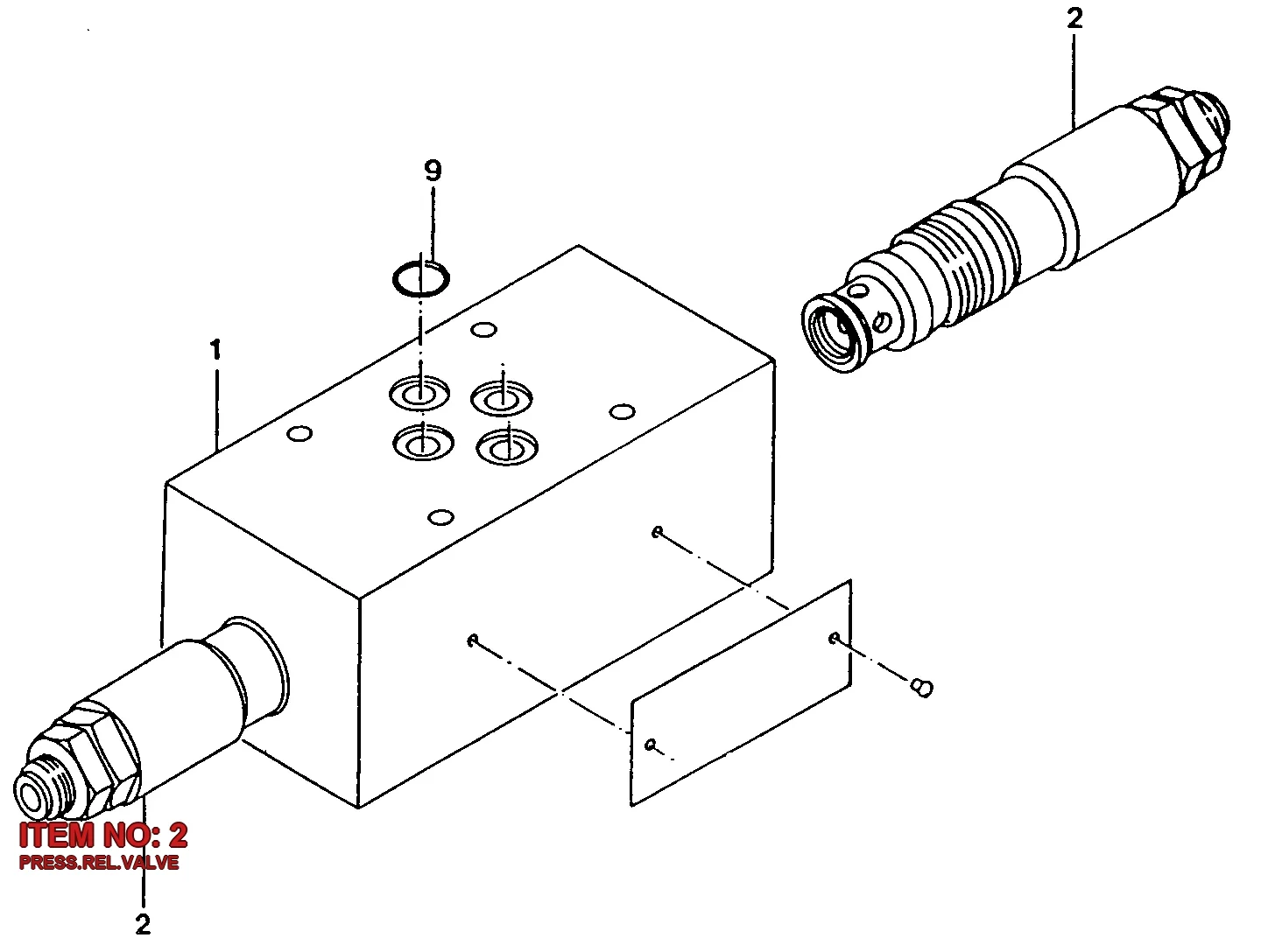3217 9082 17 PRESS.REL.VALVE - Technical Drawing