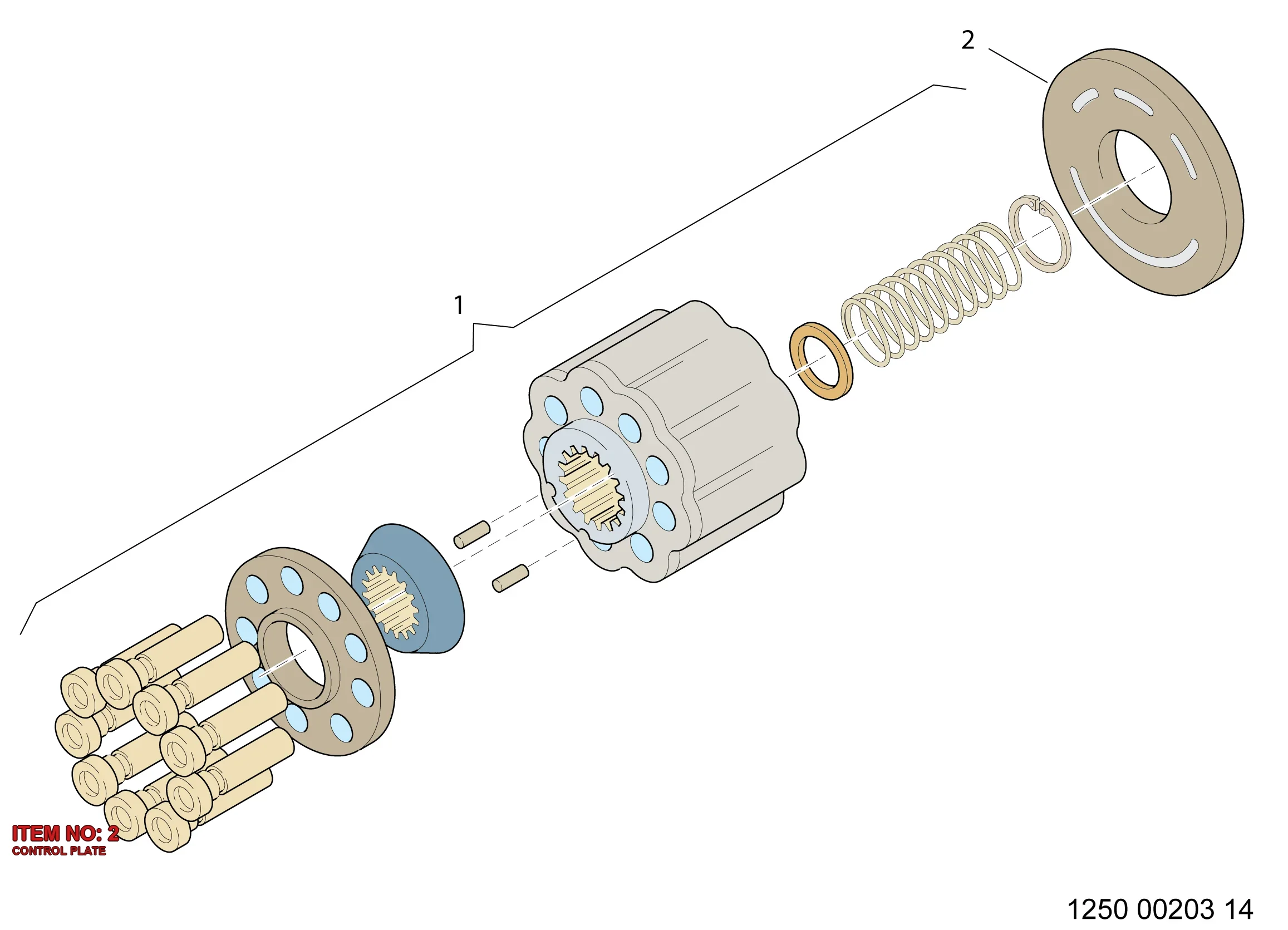 3217 9203 94 CONTROL PLATE - Technical Drawing