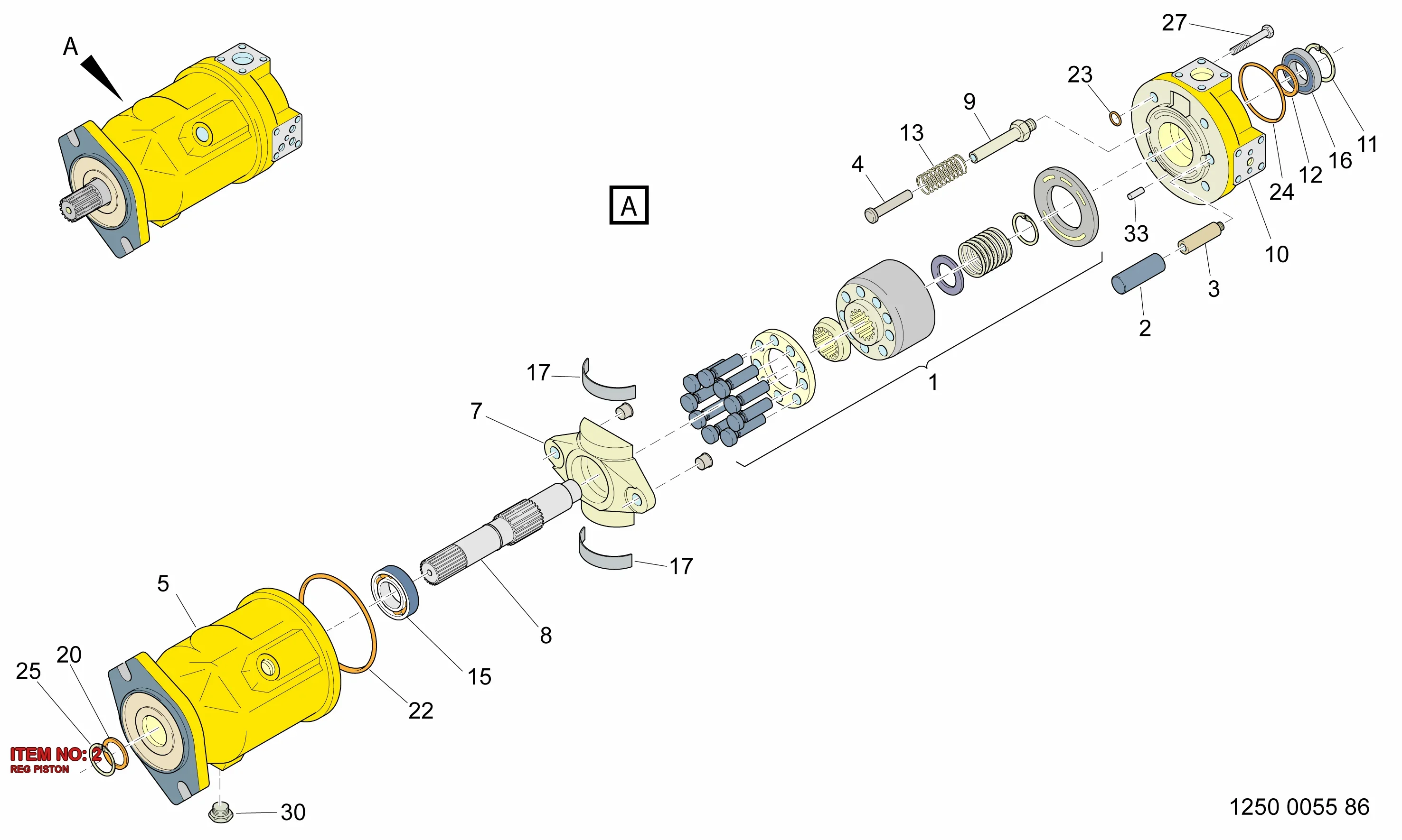 3217 9206 12 REG PISTON - Technical Drawing