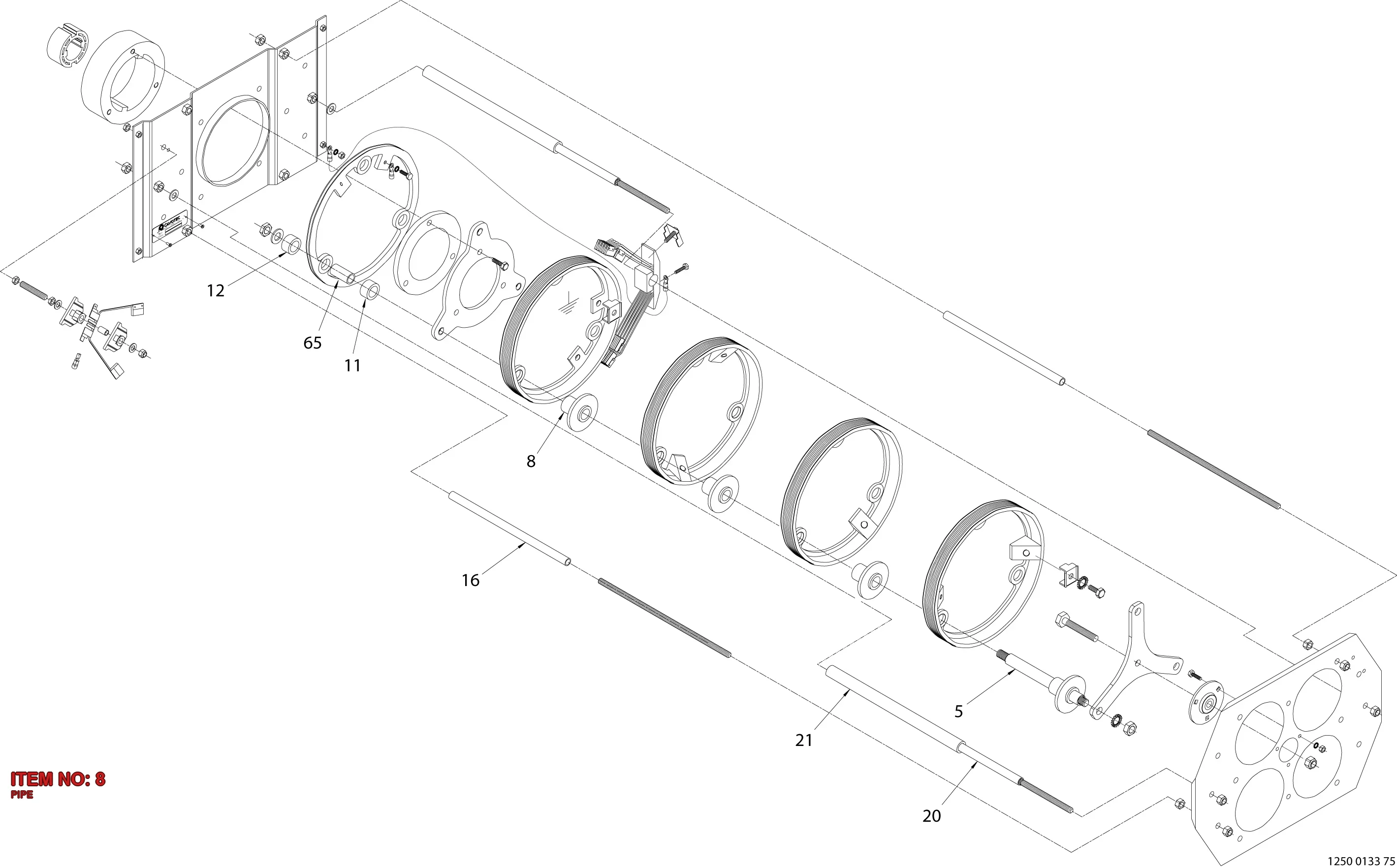 3217 9295 48 PIPE - Technical Drawing