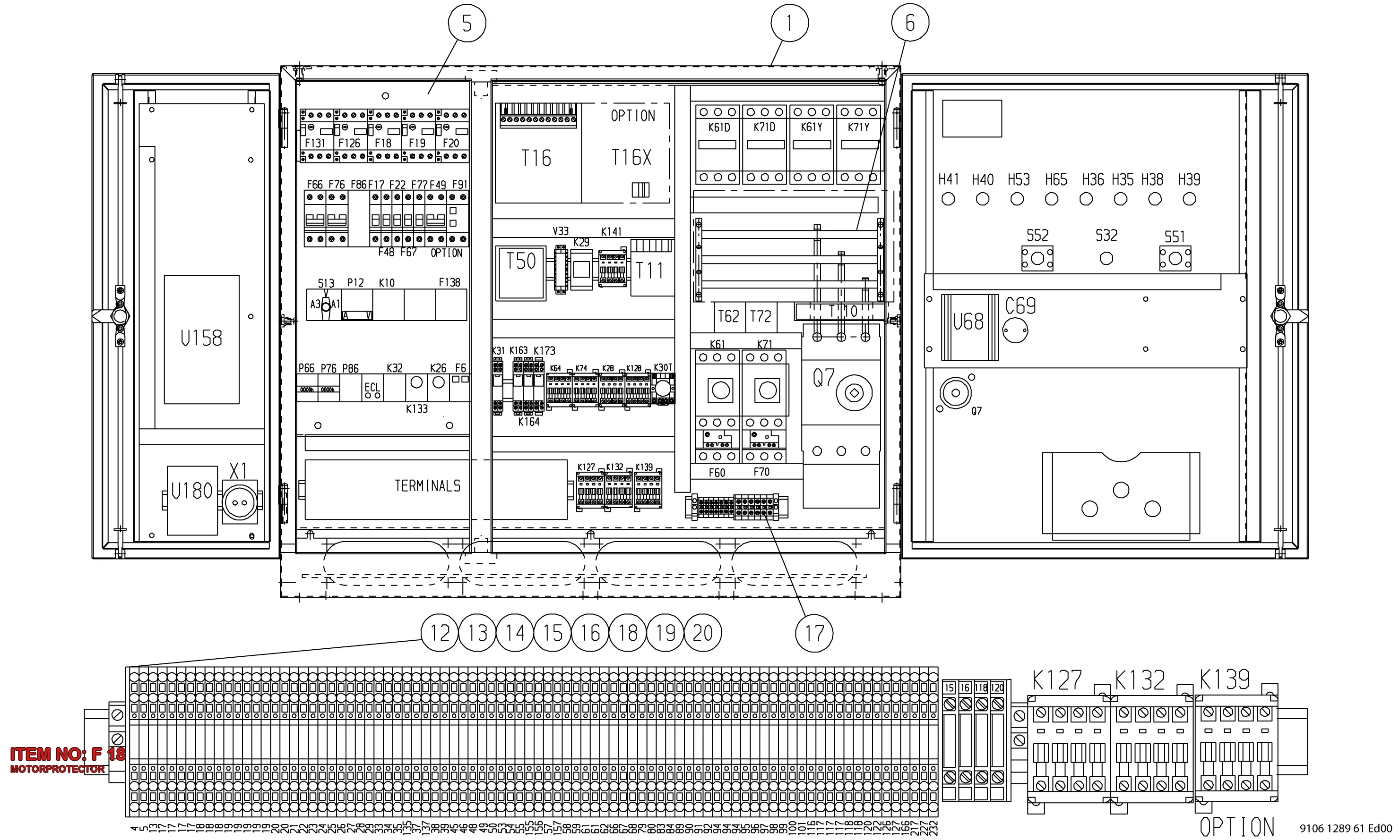 3217 9311 65 MOTORPROTECTOR - Technical Drawing