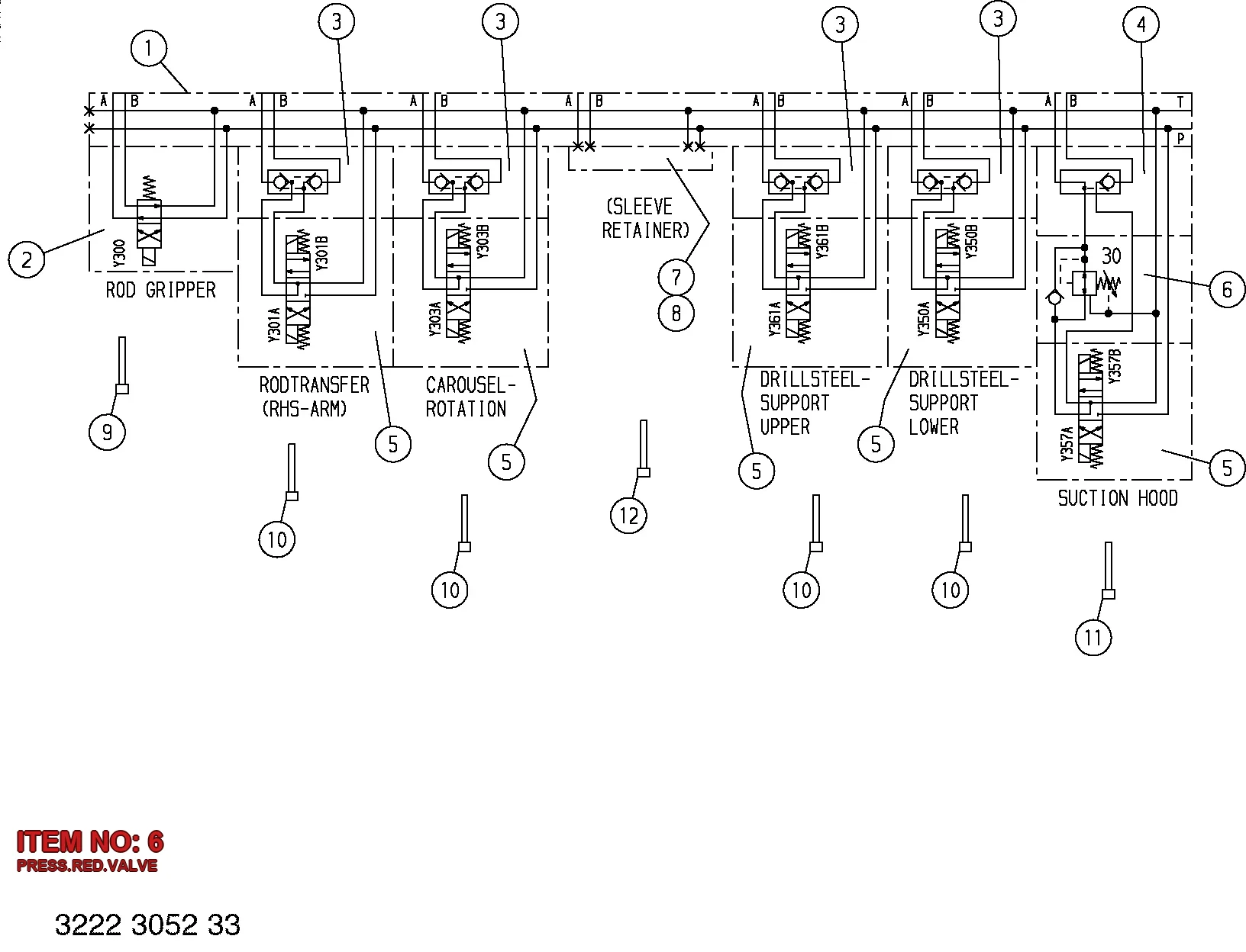 3217 9341 60 PRESS.RED.VALVE - Technical Drawing