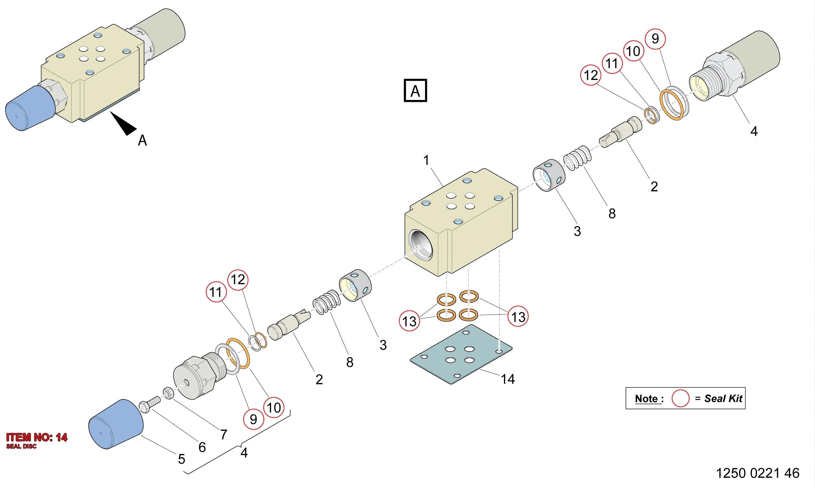3217 9773 23 SEAL DISC - Technical Drawing