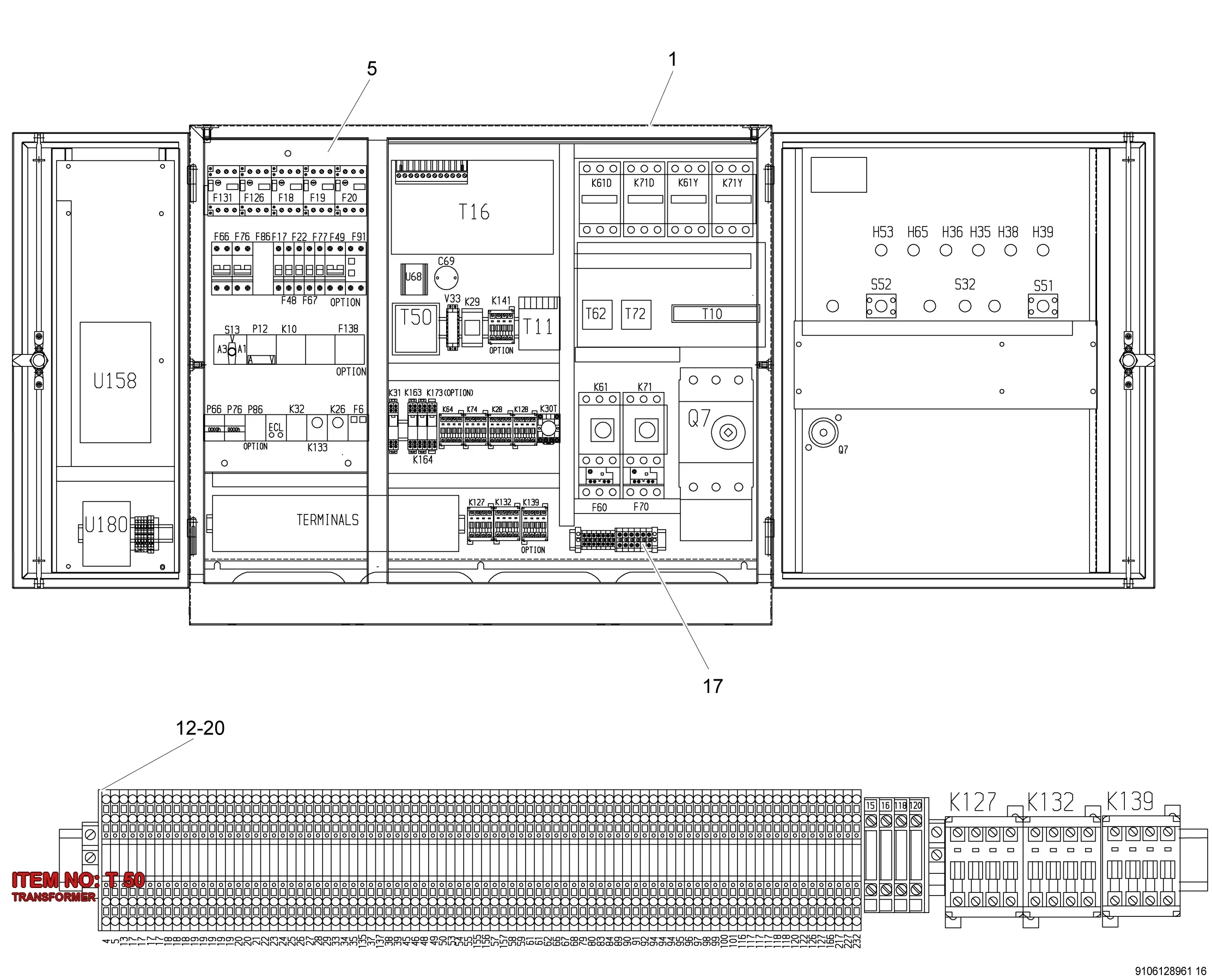 3217 9789 03 TRANSFORMER - Technical Drawing
