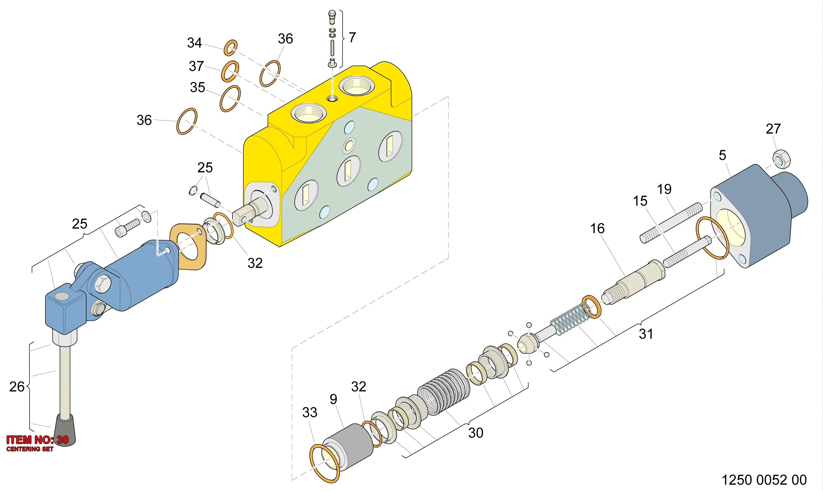 3217 9834 20 CENTERING SET - Technical Drawing