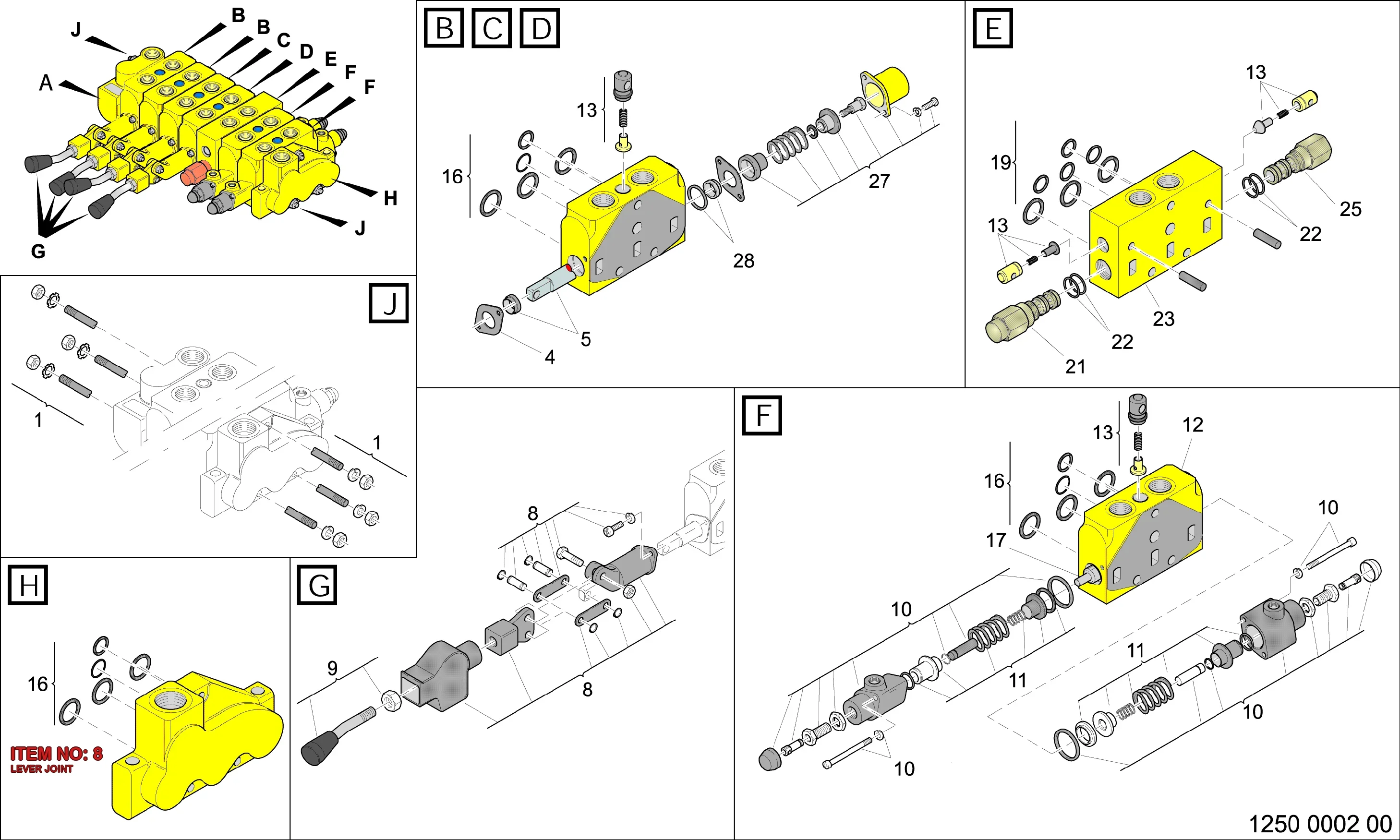 3217 9834 34 LEVER SEAL - Technical Drawing