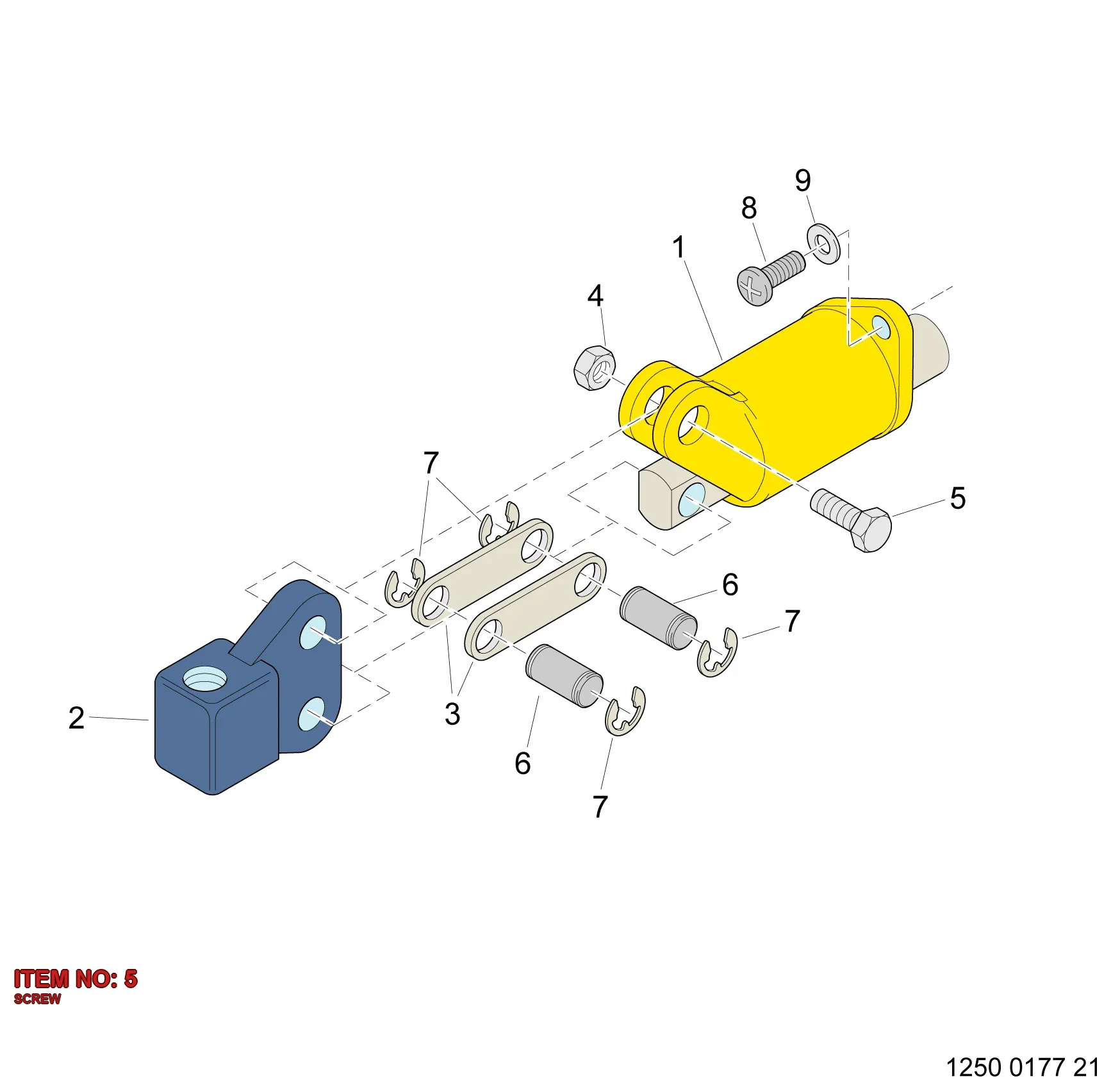 3217 9834 85 SCREW - Technical Drawing