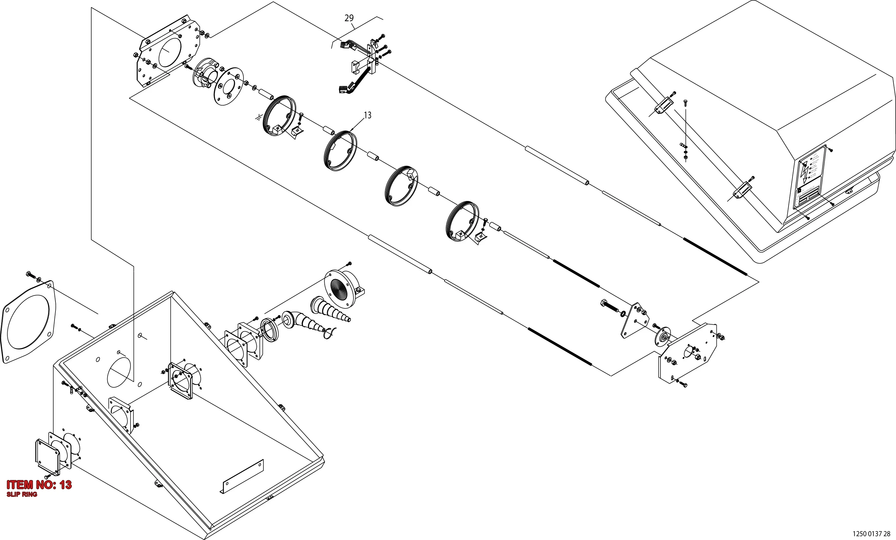 3217 9880 04 SLIP RING - Technical Drawing