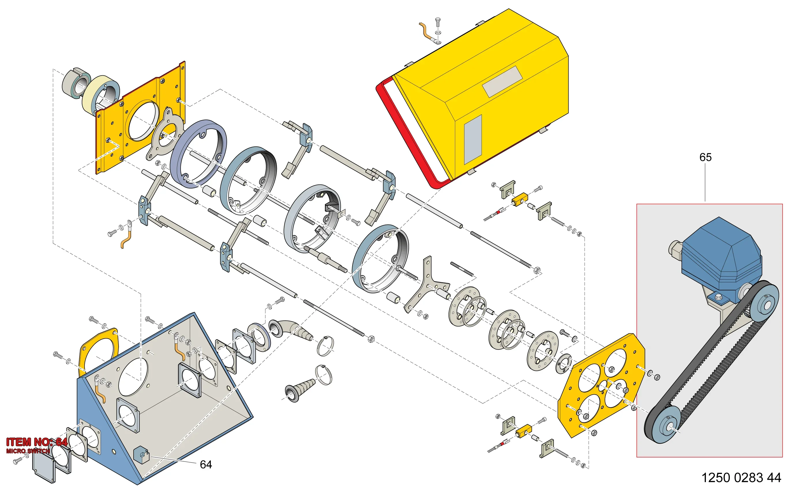 3217 9880 50 MICRO SWITCH - Technical Drawing