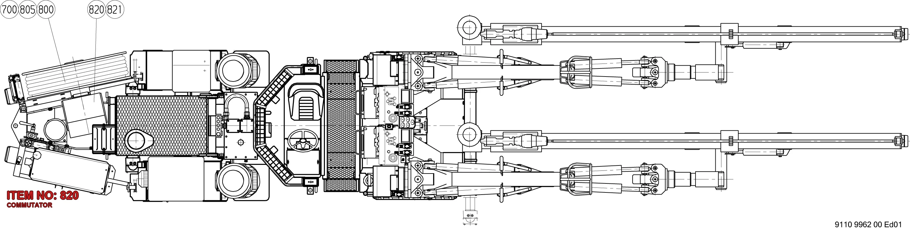 3217 9880 80 COMMUTATOR - Technical Drawing