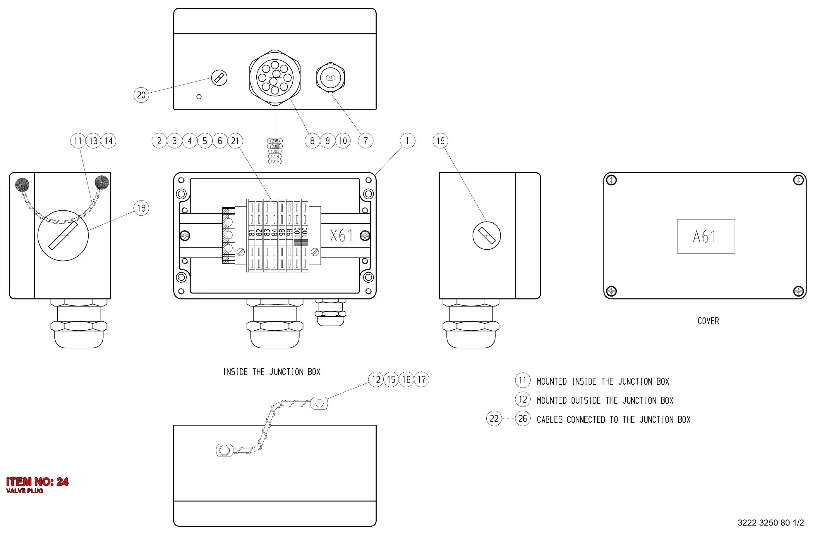 3217 9882 22 VALVE PLUG - Technical Drawing