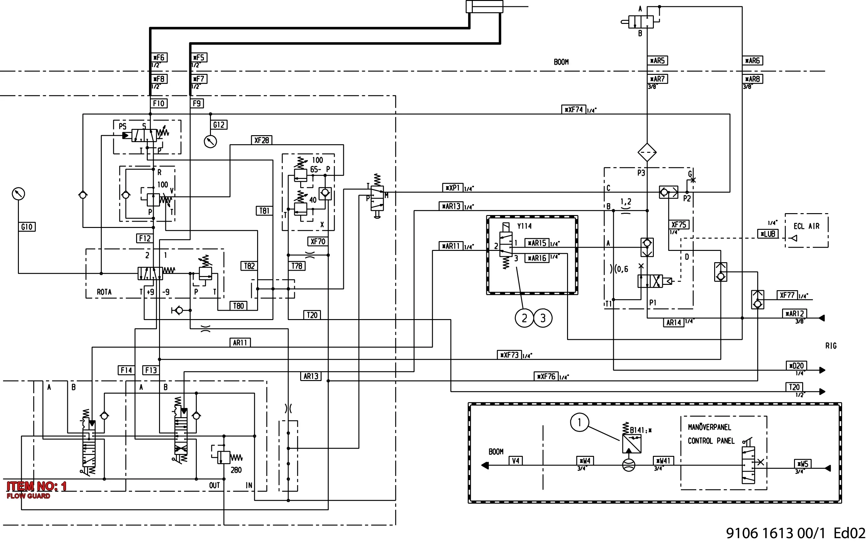 3217 9955 30 FLOW GUARD - Technical Drawing