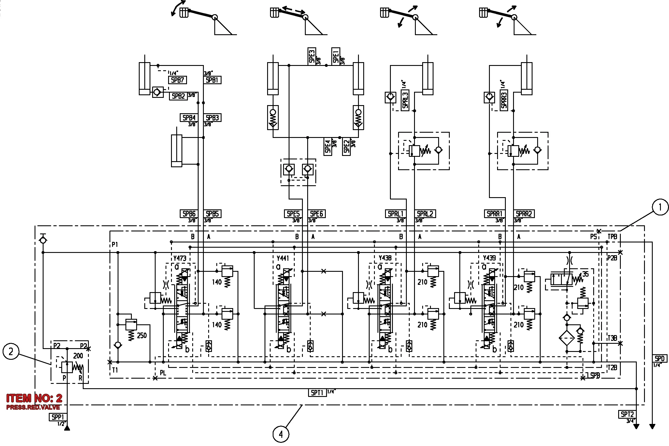 3217 9963 41 PRESS.RED.VALVE - Technical Drawing