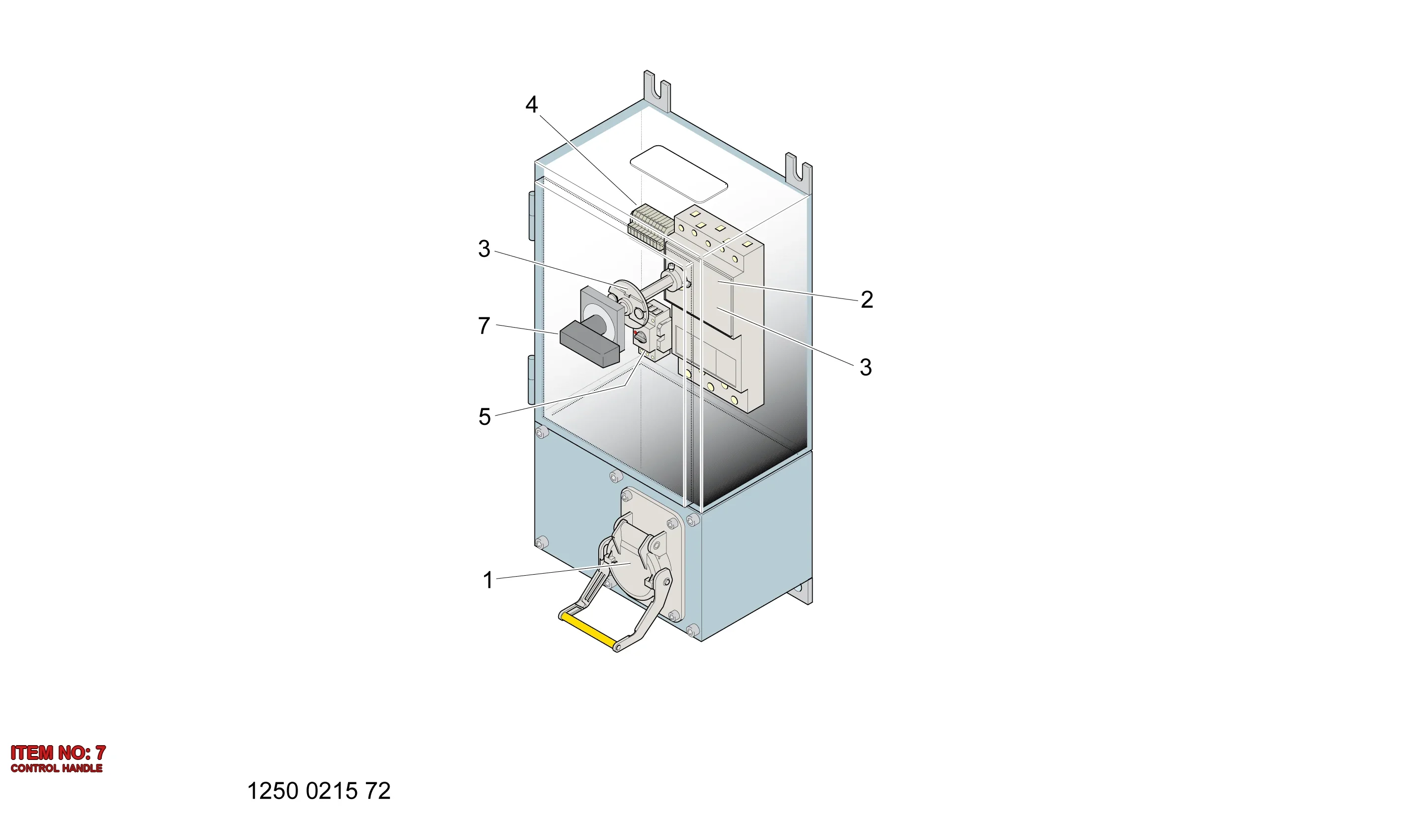 3217 9978 58 CONTROL HANDLE - Technical Drawing