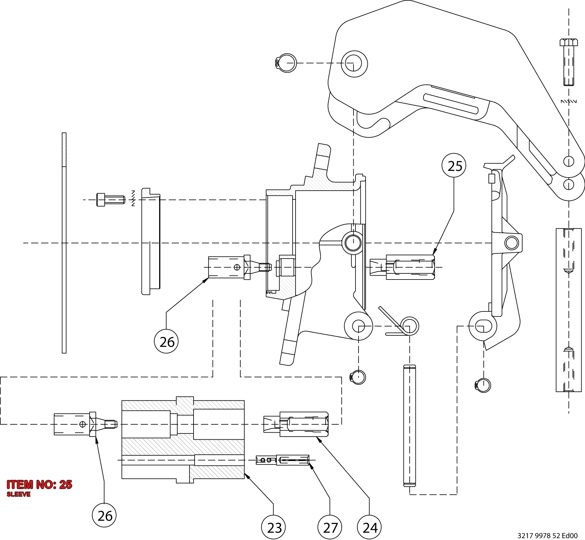 3217 9978 95 SLEEVE - Technical Drawing