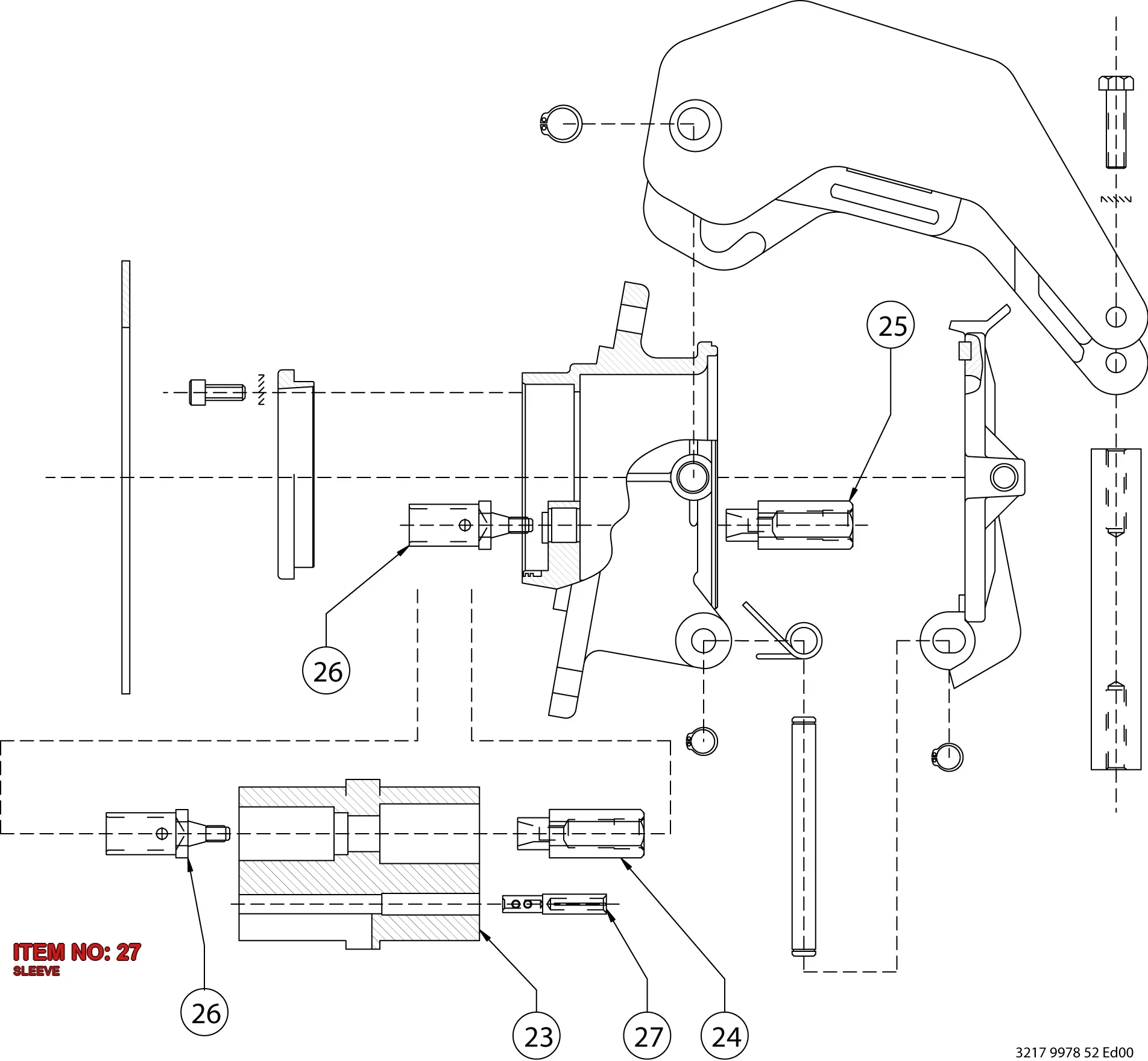 3217 9978 97 SLEEVE - Technical Drawing