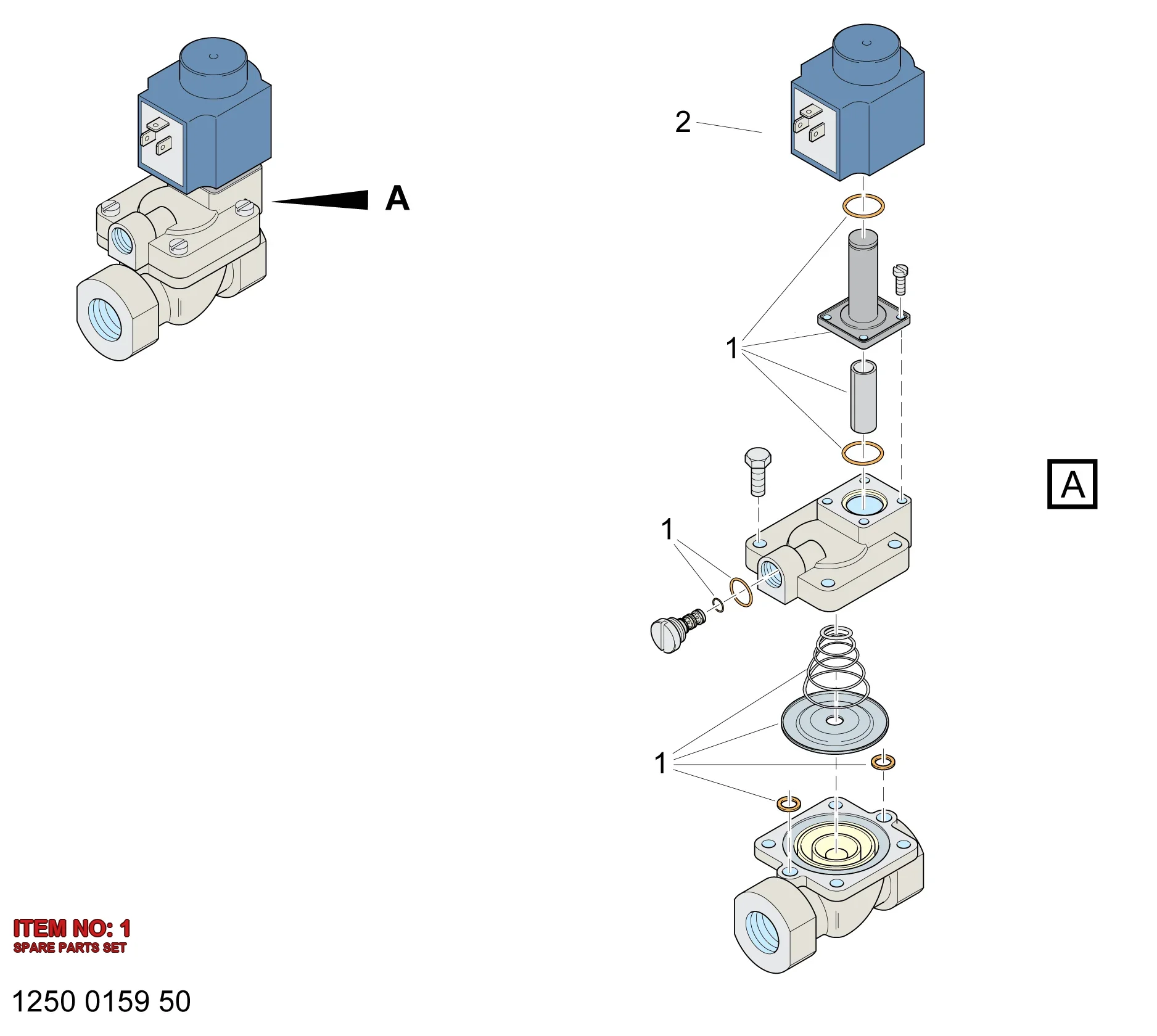 3217 9997 22 SPARE PARTS SET - Technical Drawing