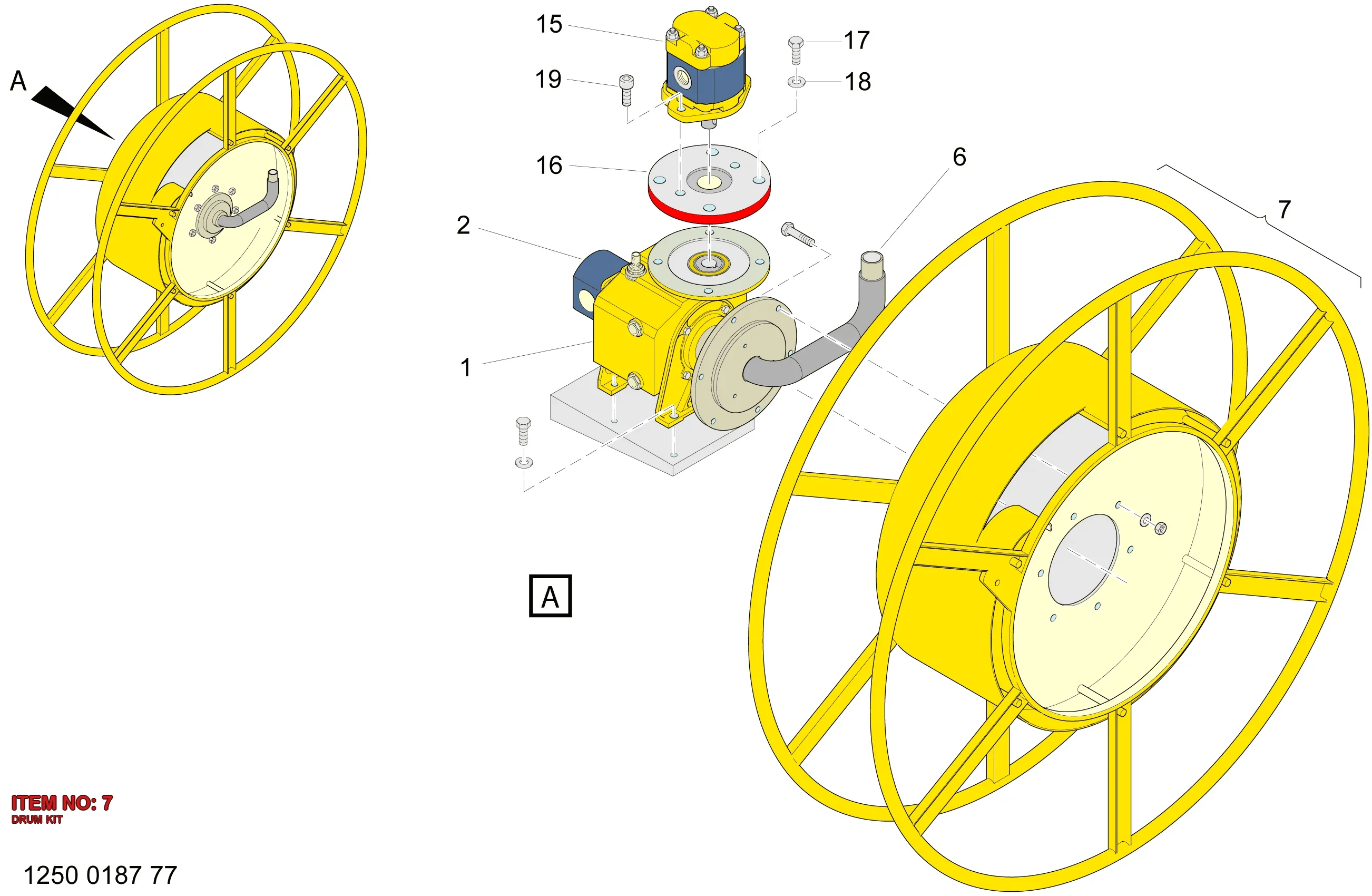3218 2007 54 DRUM KIT - Technical Drawing