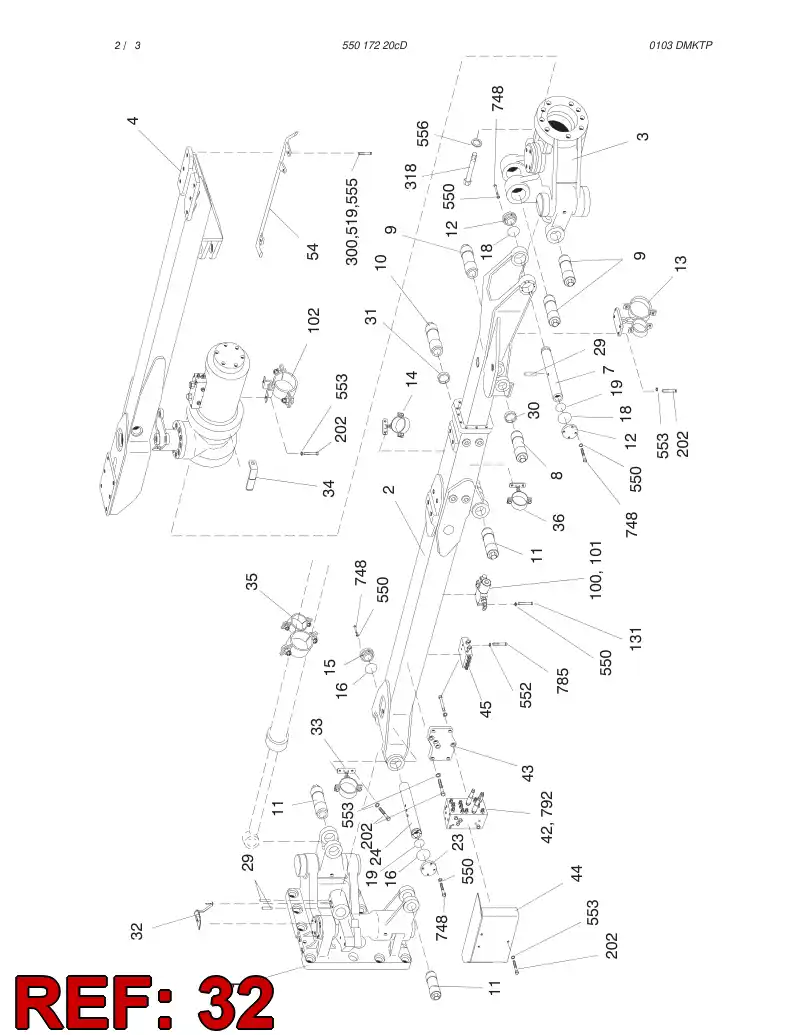 32184594 321 845 94 POINTER ASSY - Sandvik Technical Drawing
