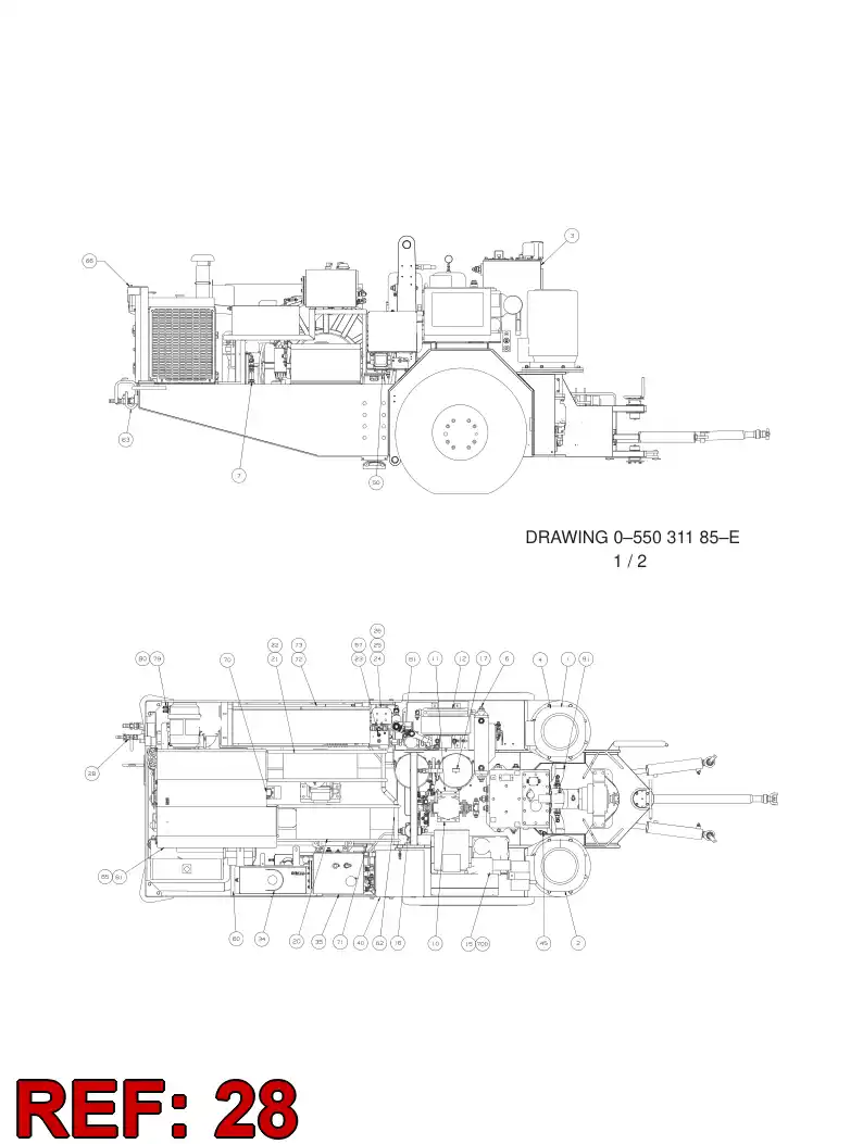 32197002 321 970 02 WATER/AIR CONNECTION - Sandvik Technical Drawing