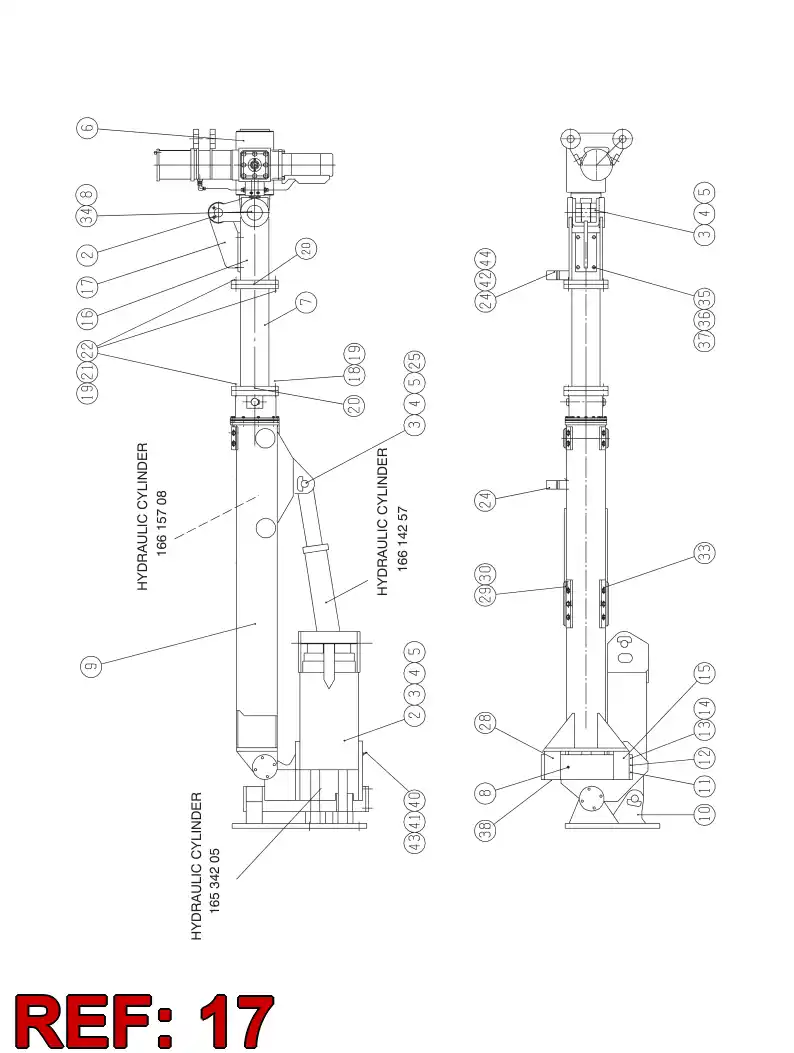 32209408 322 094 08 BRACKET - Sandvik Technical Drawing