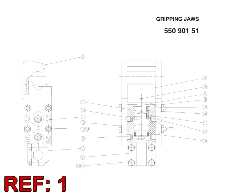32217388 322 173 88 BODY - Sandvik Technical Drawing