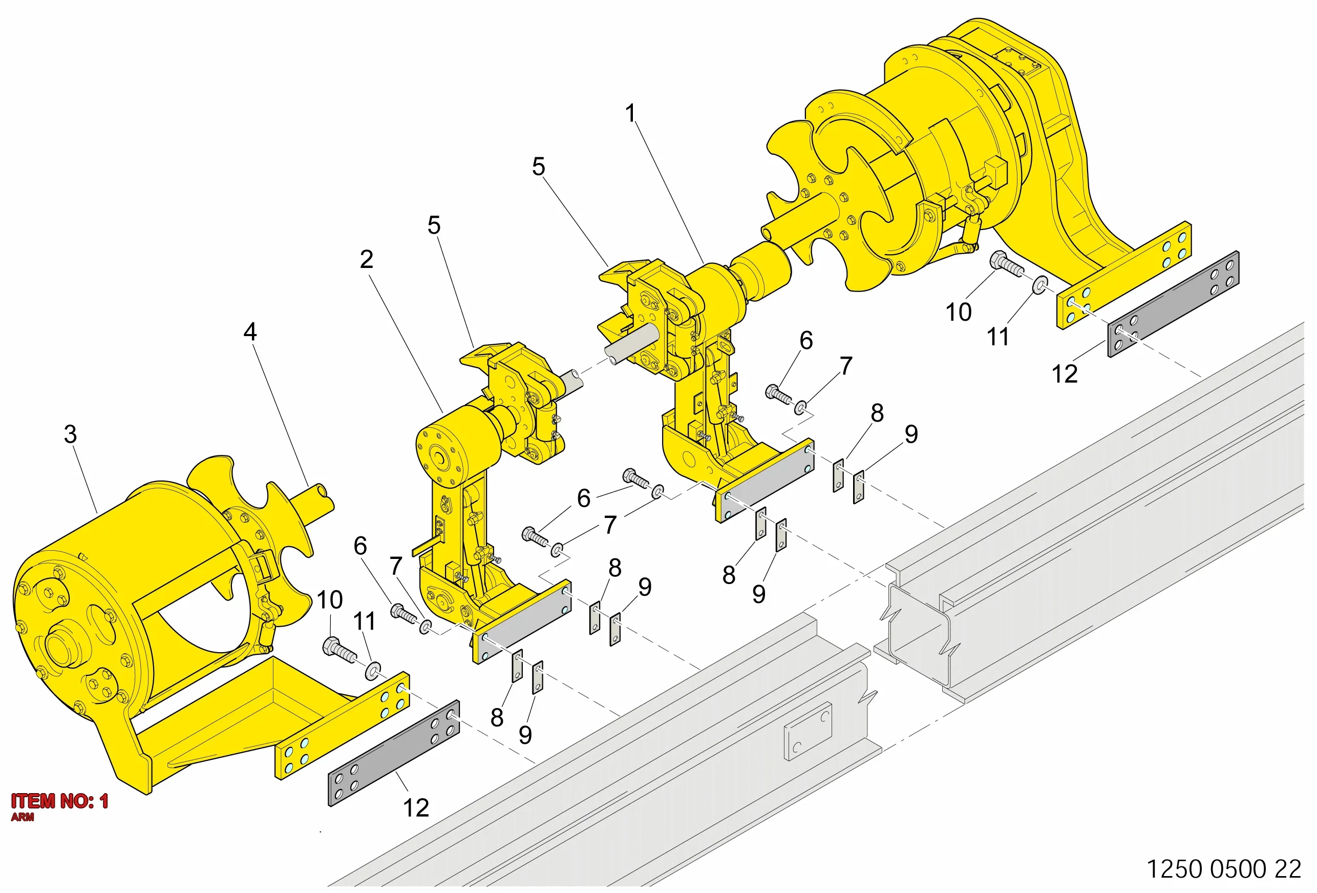 3222 0635 82 ARM - Technical Drawing
