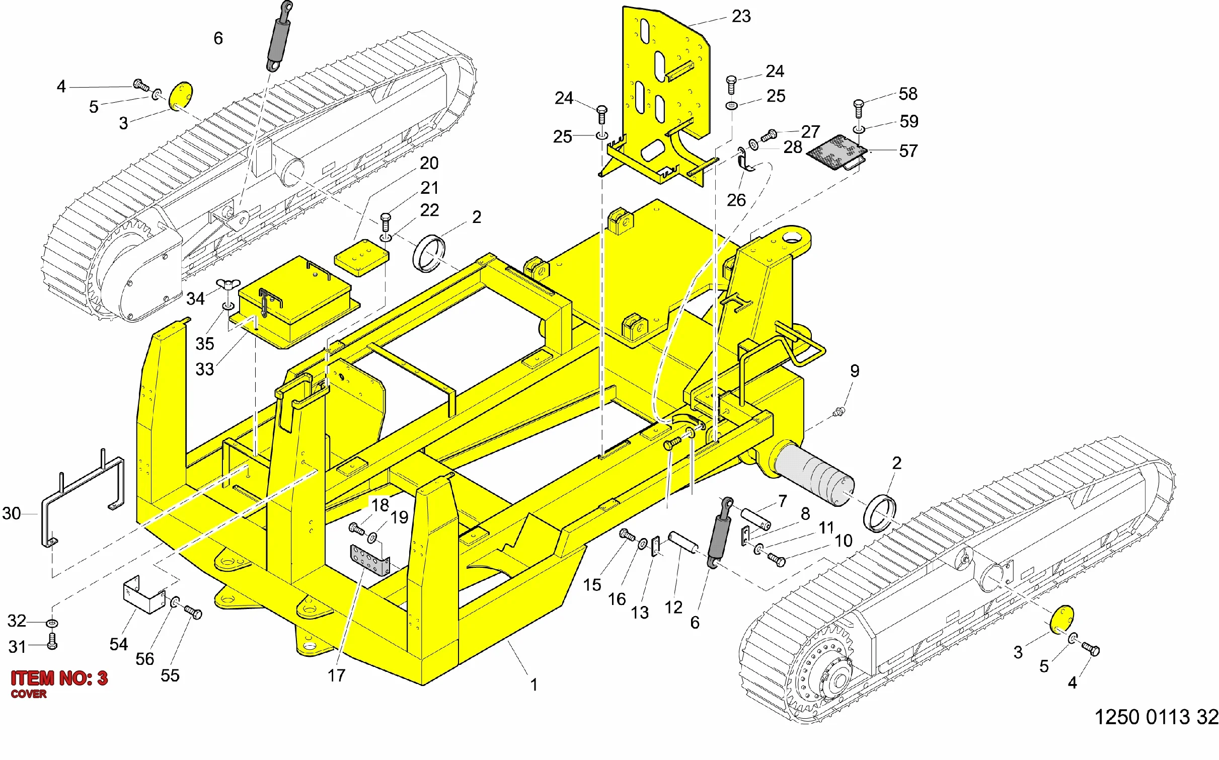 3222 0798 00 COVER - Technical Drawing