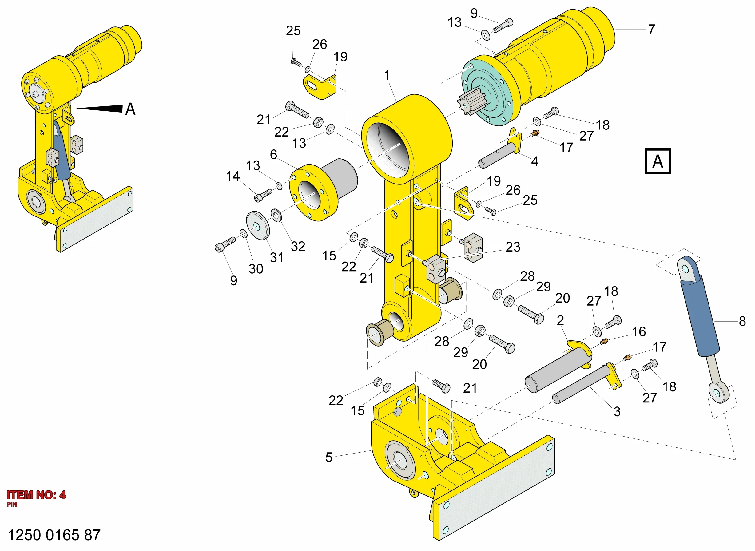3222 0888 13 PIN - Technical Drawing