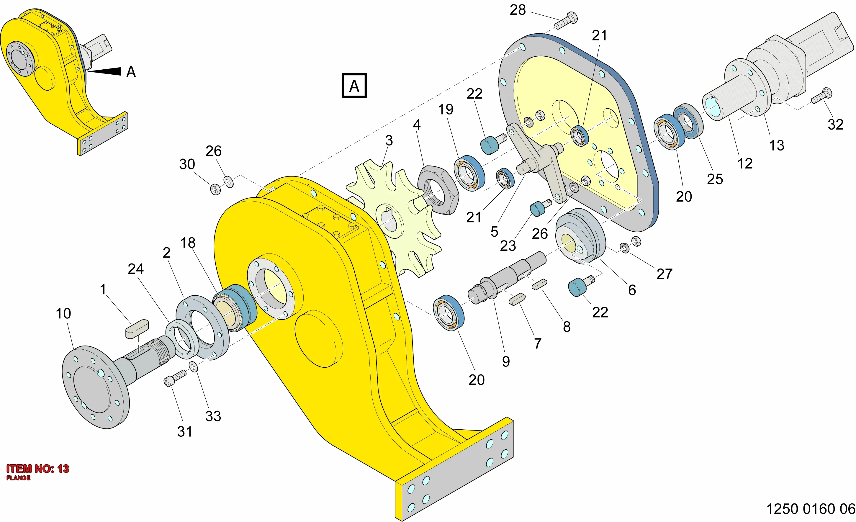 3222 0935 91 FLANGE - Technical Drawing