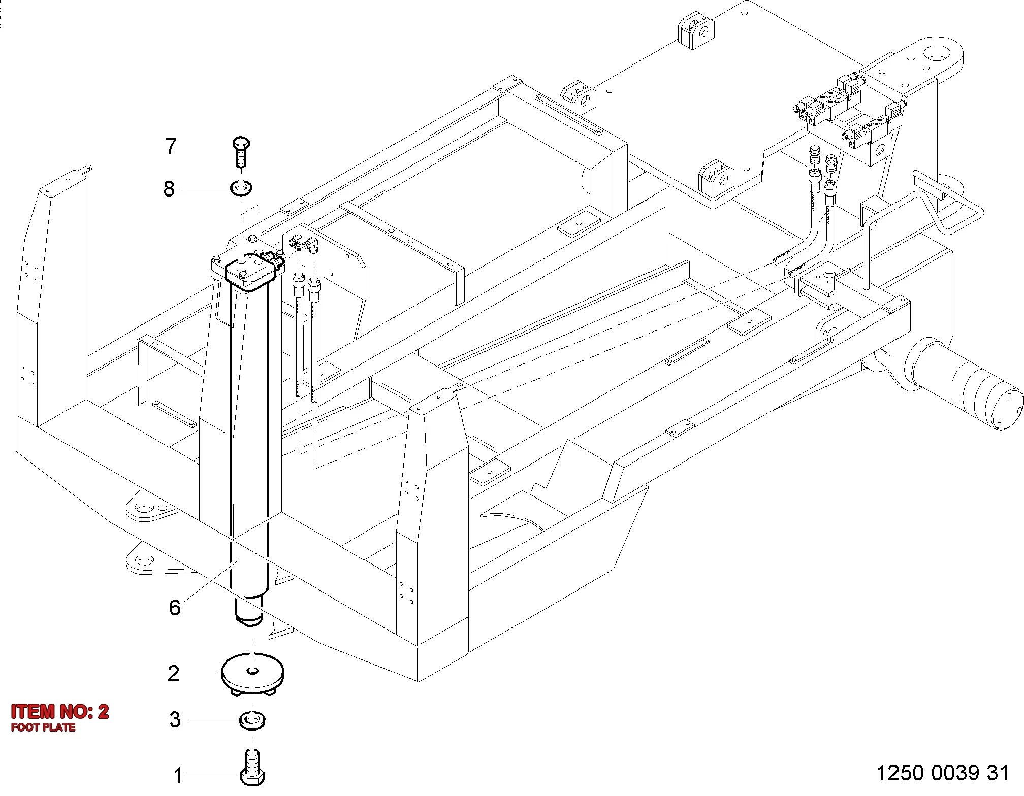 3222 1038 01 FOOT PLATE - Technical Drawing