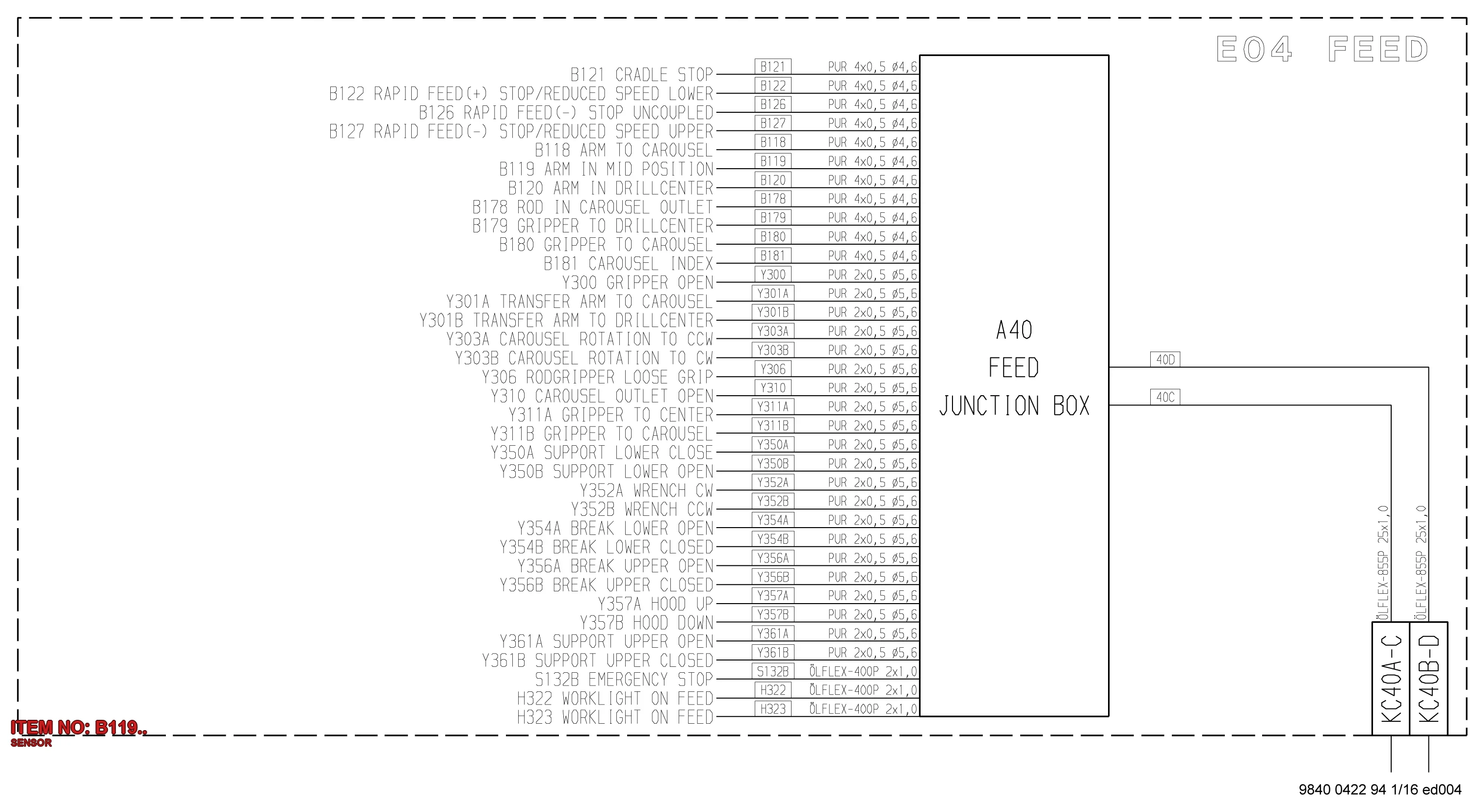3222 1488 07 SENSOR - Technical Drawing