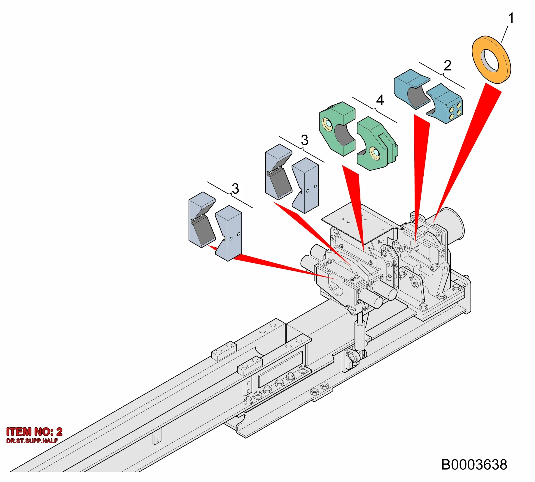 3222 1490 04 DR.ST.SUPP.HALF - Technical Drawing
