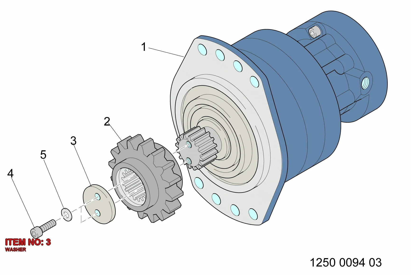 3222 1936 00 WASHER - Technical Drawing