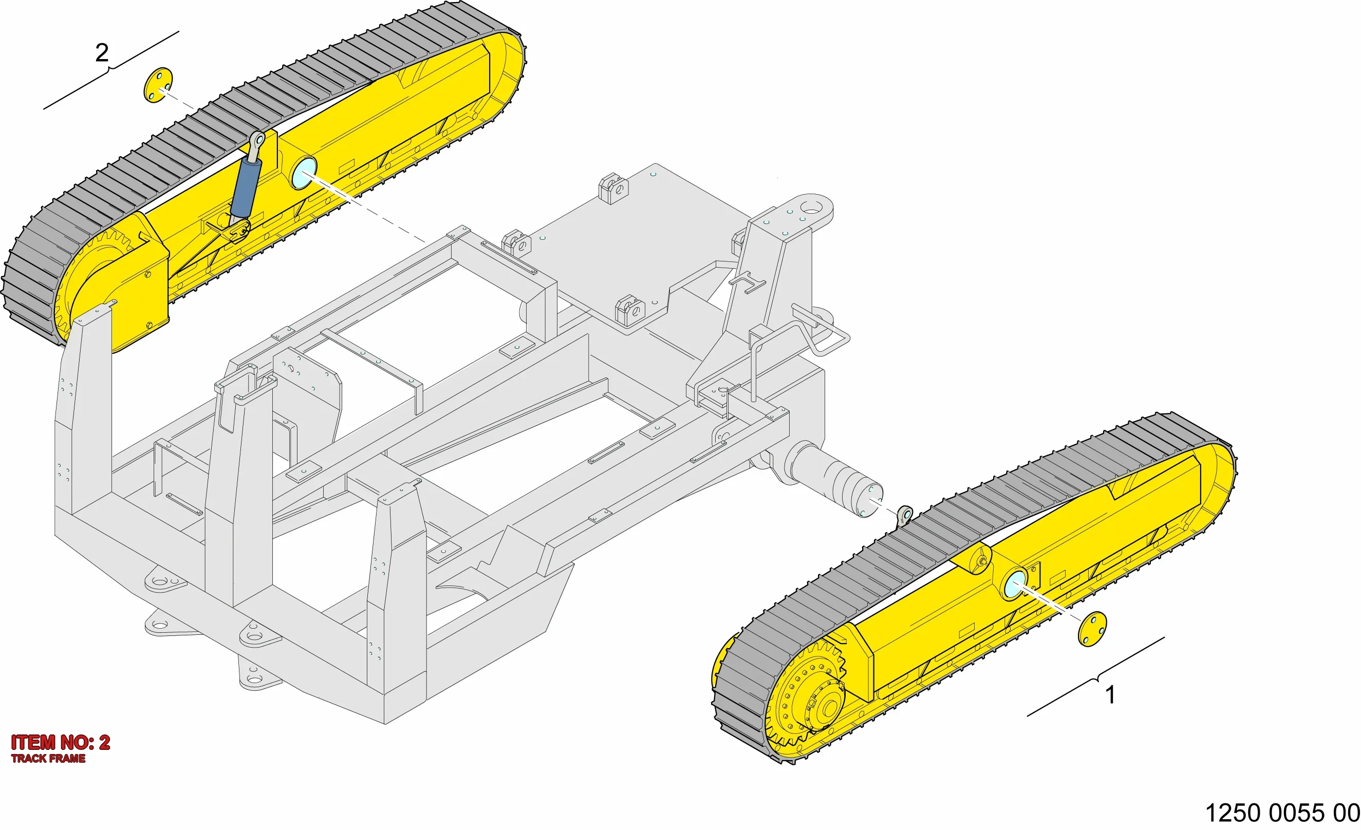 3222 2362 89 TRACK FRAME - Technical Drawing