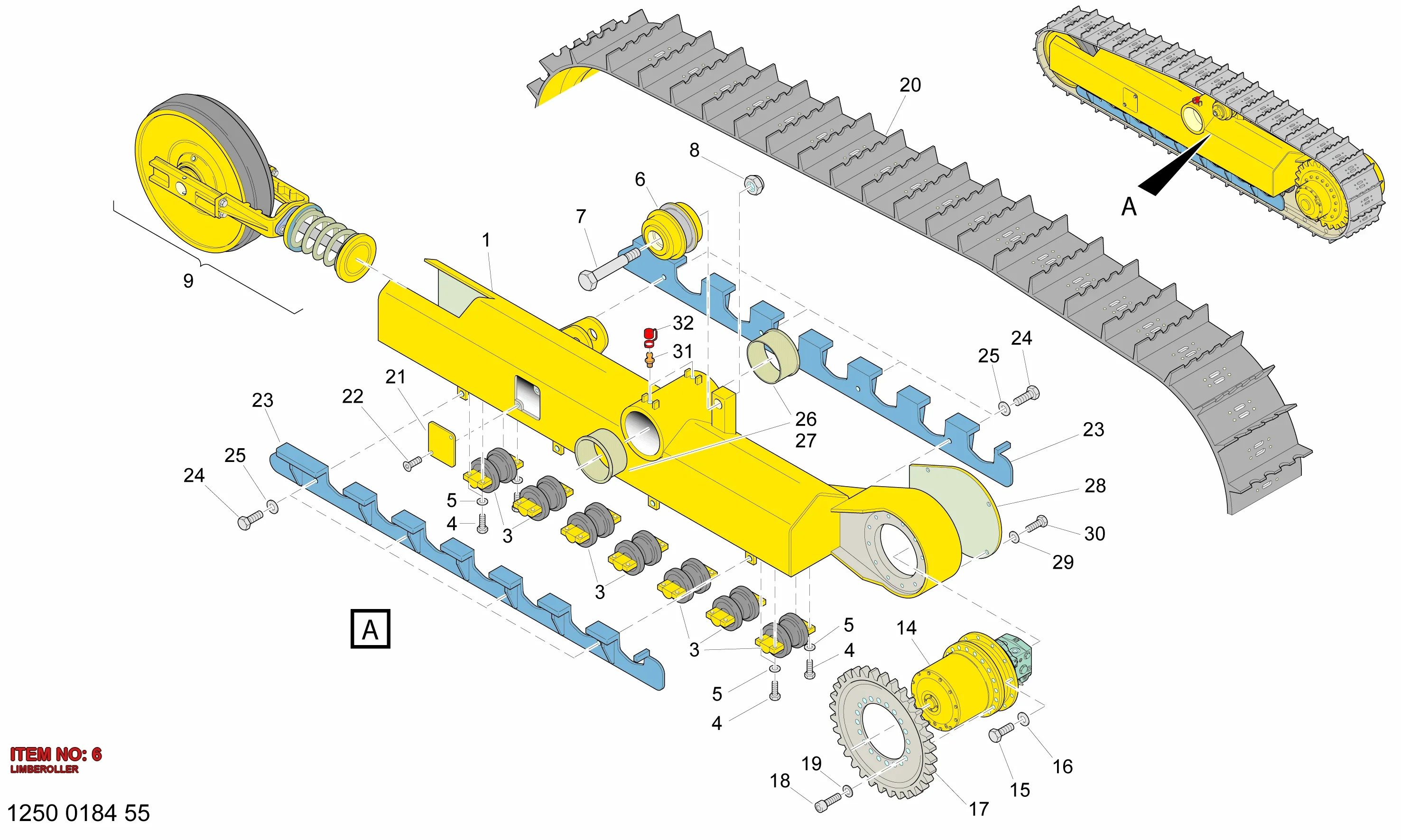 3222 2379 80 LIMBEROLLER - Technical Drawing